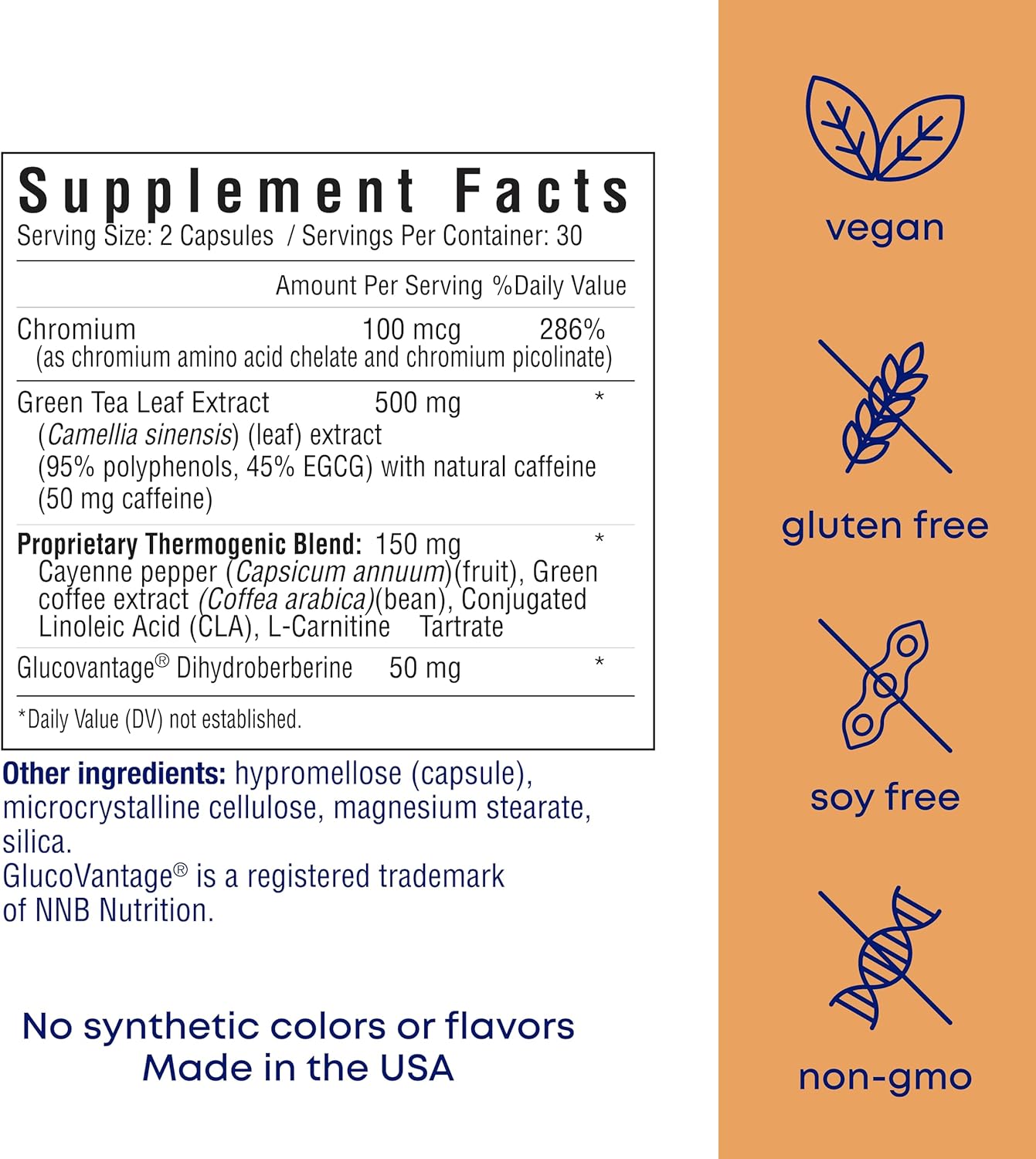 her own Boost, Helps Boost Energy, Supports Metabolism, Proprietary Thermogenic Blend, Green Tea Leaf Extract, Gluten and Soy Free, Vegan, 60 Capsules, 30 Servings, Small, Multi - Image 2