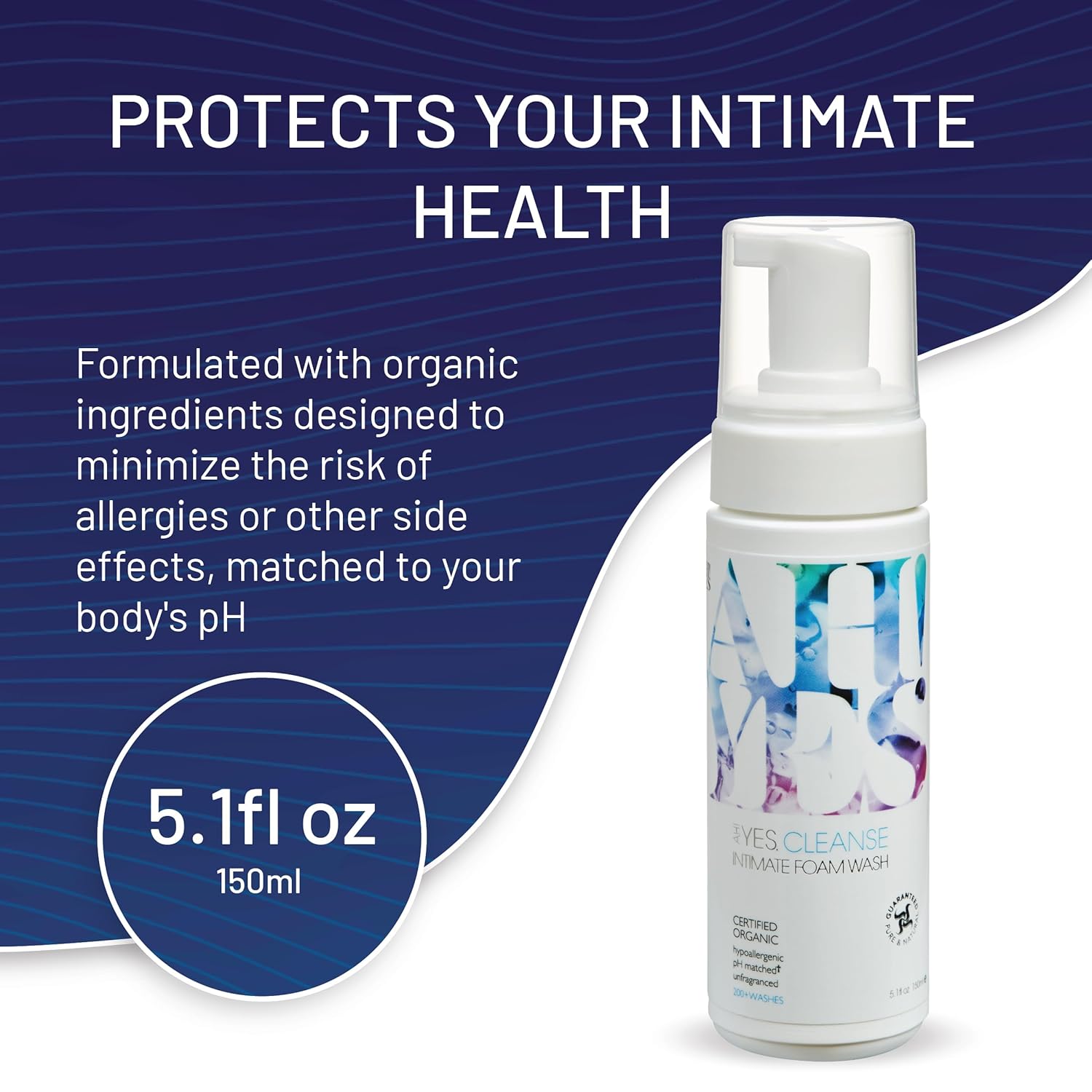 AH! YES® Intimate Health Starter Bundle | Certified Organic | Water-Based & Plant-Oil Lubricants, Vaginal Moisturizer & pH-Balanced Feminine Wash | Long-Lasting Hydration & Gentle Care - Image 7