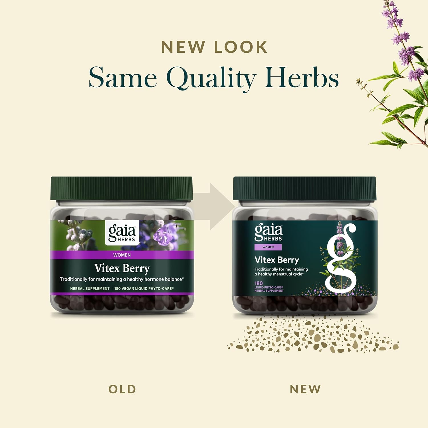 Gaia Herbs Vitex Berry - Vitex Traditionally Used to Support Hormone Balance for Women & a Healthy Menstrual Cycle* - 180 Vegan Liquid Phyto-Caps (90 Servings) - Image 6