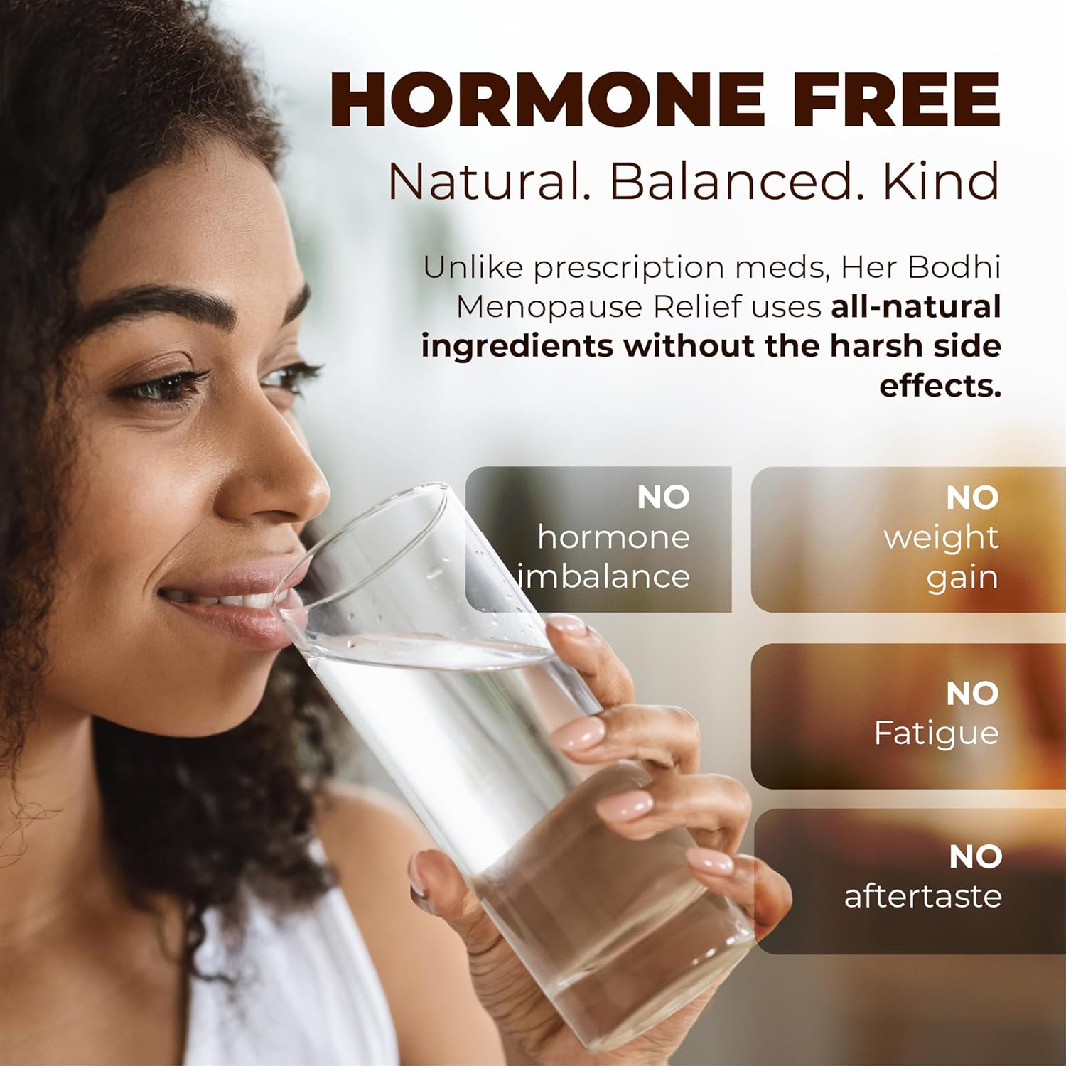 Her Bodhi Meno- Menopause Hormonal Balance for Women, Estrogen Soy Isoflavones Menopause Supplement for Women, Ashwagandha, Black Cohosh Hot Flashes Menopause Relief, Night Sweats Relief 120Caps - Image 5