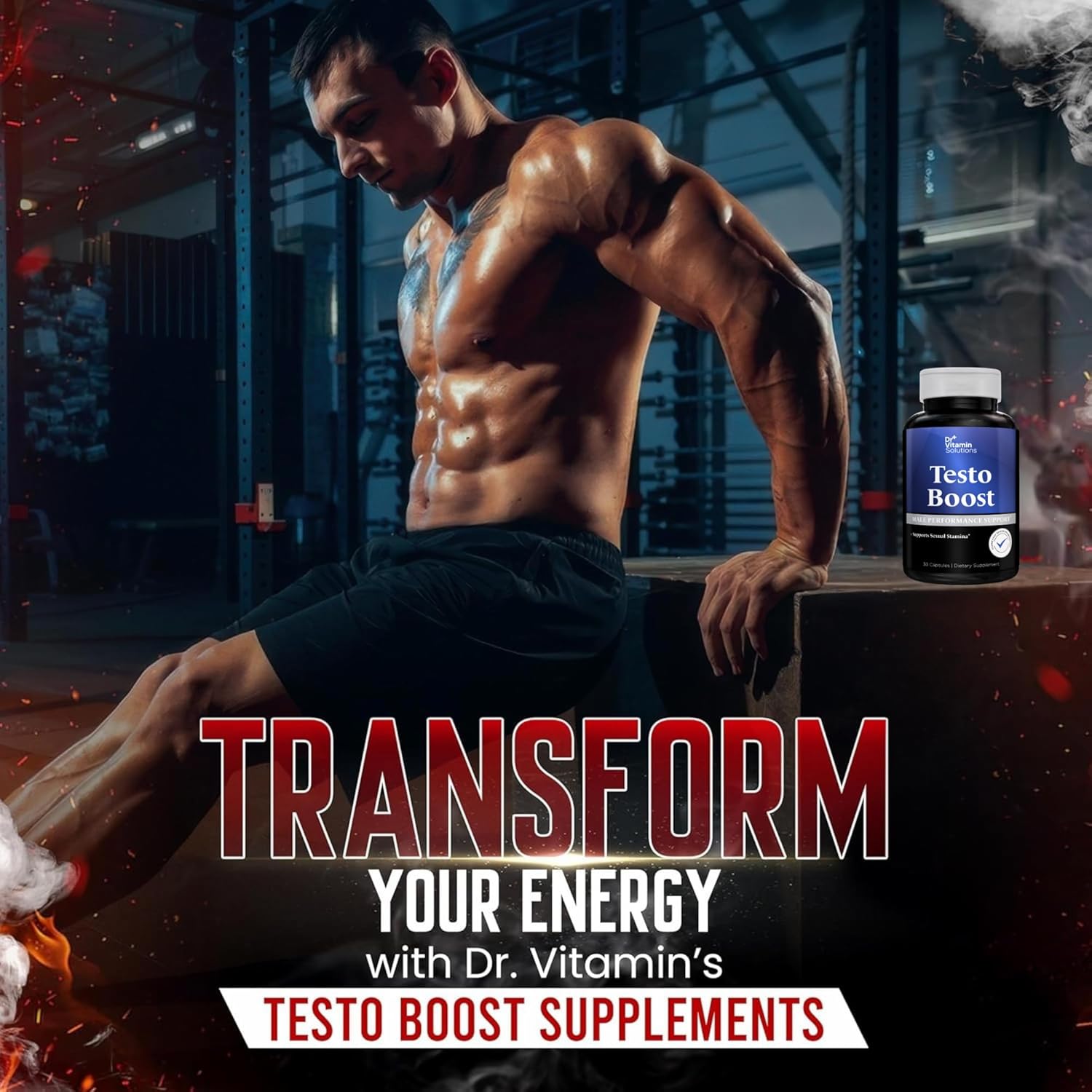 Testosterone Booster Supplement for Men - Stamina, Endurance & Energy - Tongkat Ali, Horny Goat Weed, Tribulus, Fenugreek, Maca & Panax Ginseng - Muscle Strength Support - 30 Capsules, 1 Month Supply - Image 5