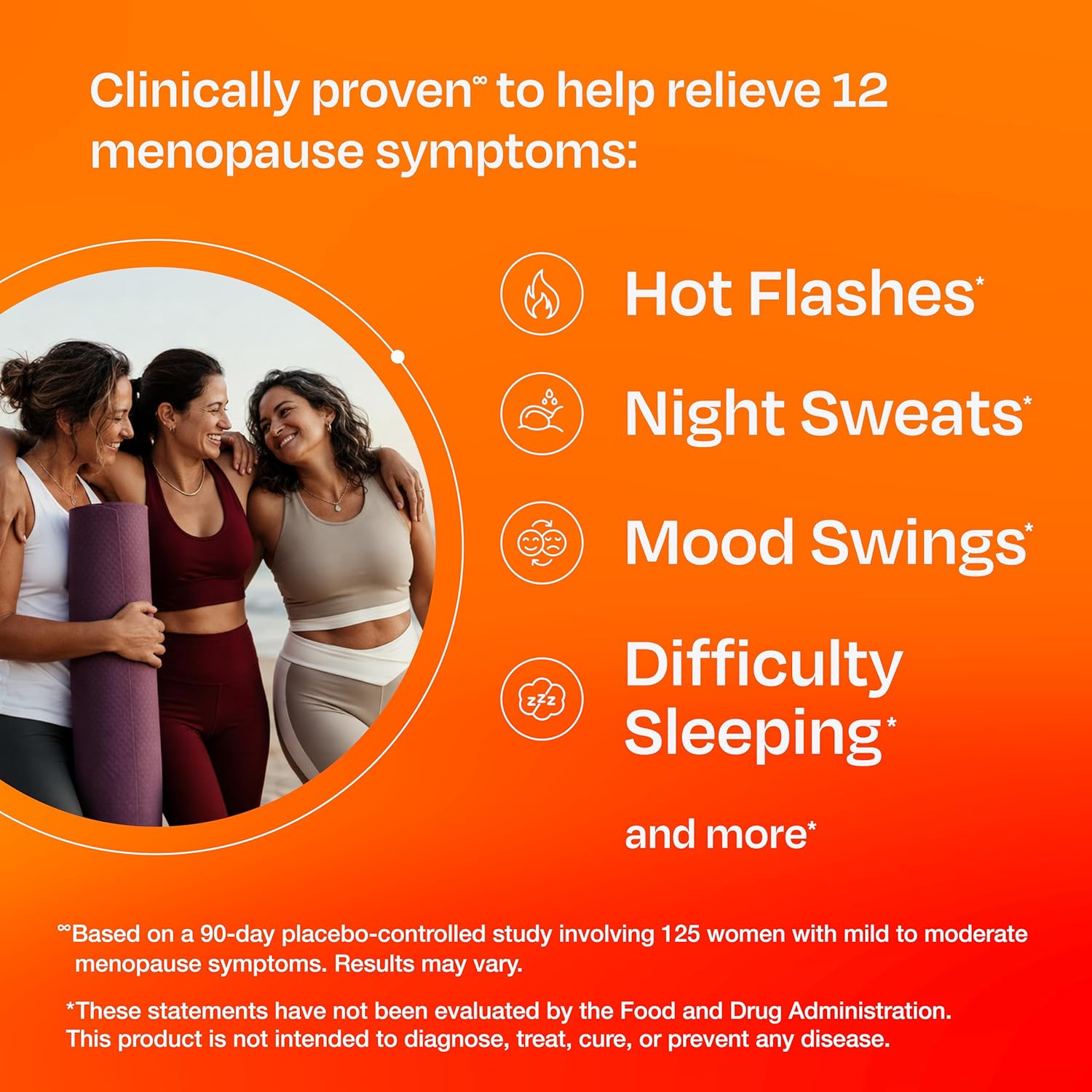 Amberen Menopause Supplement for Women, 60 Capsules, Clinically Proven, Helps Support Hormone Balance, Helps Relieve 12 Menopause Symptoms: Hot Flashes, Night Sweats, Mood Swings and More - Image 2