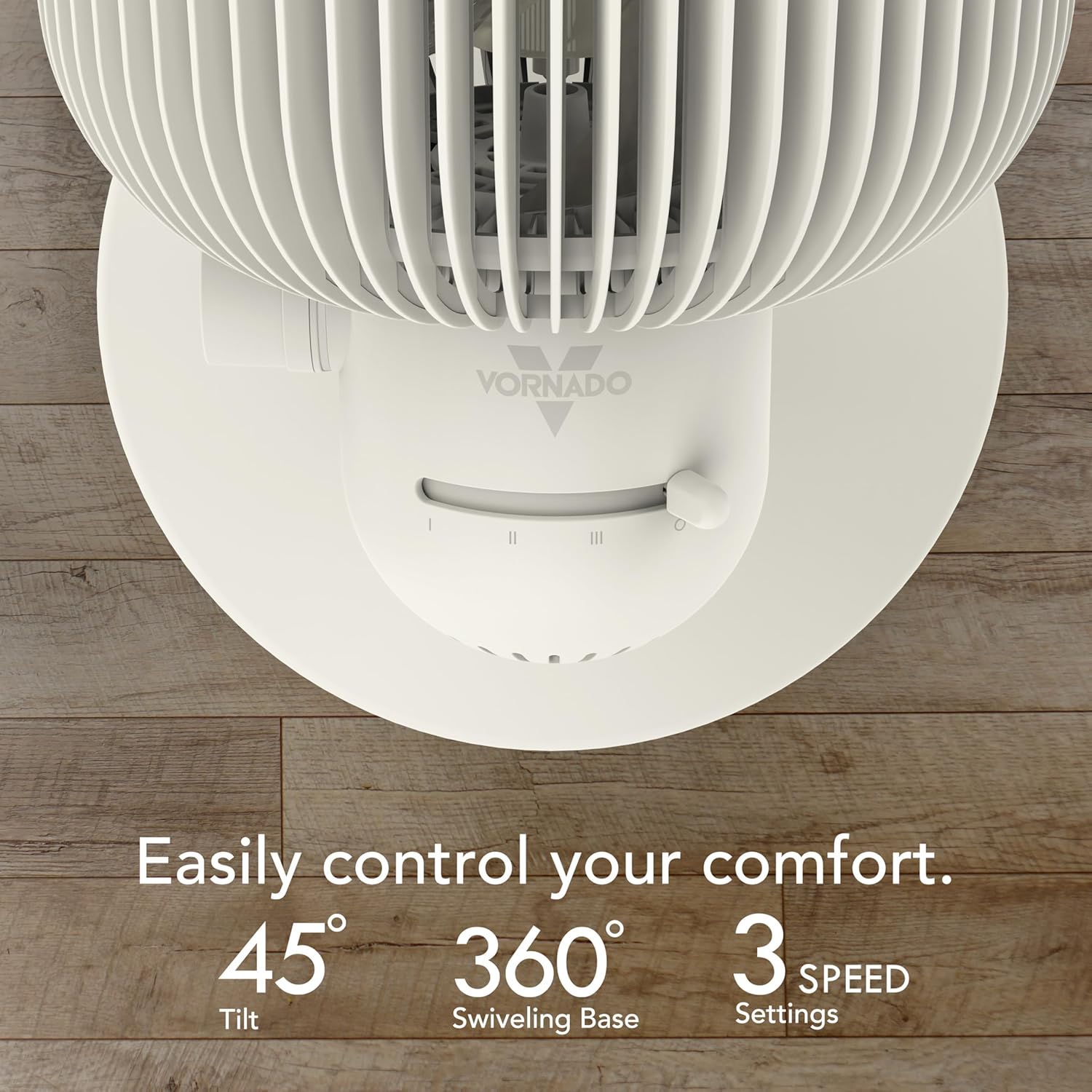 Vornado REFRESH 8 Table Fan with Aromatherapy Scent Pads, Swiveling Base, Easy to Clean, 3 Speed Settings, 45-Degree Tilt, Optimized Fan Sound for Sleep, Electric Fan for Bedroom, Office, & Home - Image 4