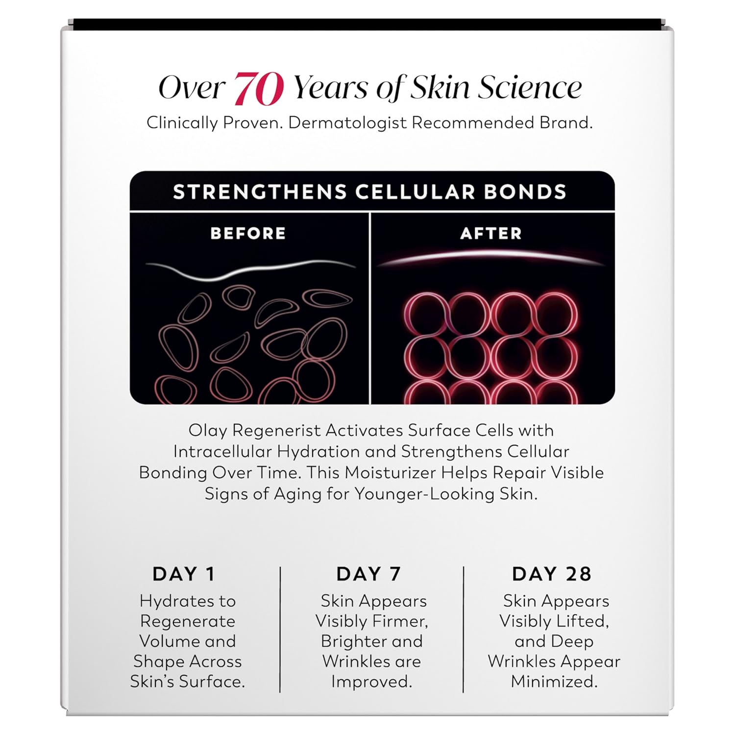 Olay Face Moisturizer, Regenerist Micro-Sculpting Cream for Women, Fragrance-Free - Anti-Aging, Anti-Wrinkle, Firming Skin Care - Triple Collagen Cream, Peptide, Hyaluronic Acid, Niacinamide, 2.6oz - Image 15