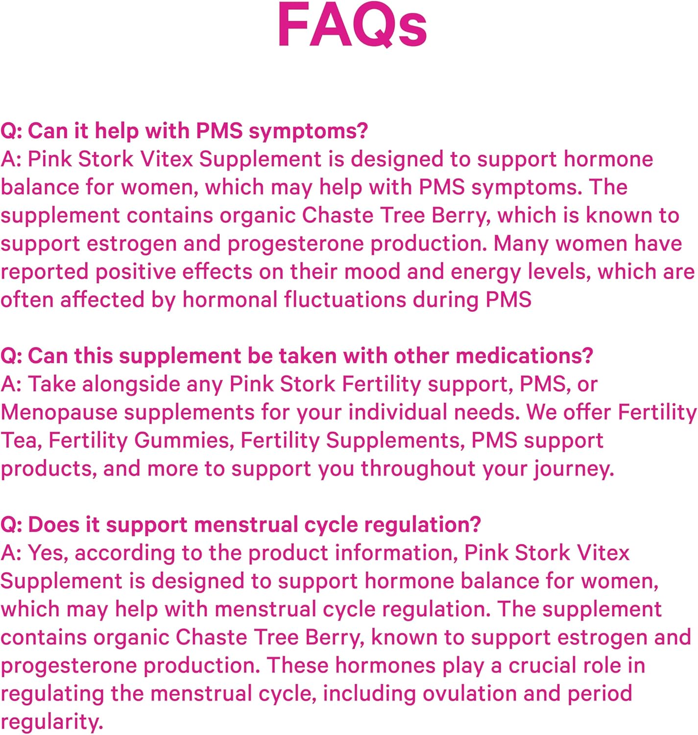 Pink Stork Organic Vitex – 1000 mg Chaste Tree Berry – Plant-Based Support for Perimenopause & Hormonal Harmony – Helps Maintain Cycle Regularity & Hormone Balance – 60 Vegan Capsules - Image 8