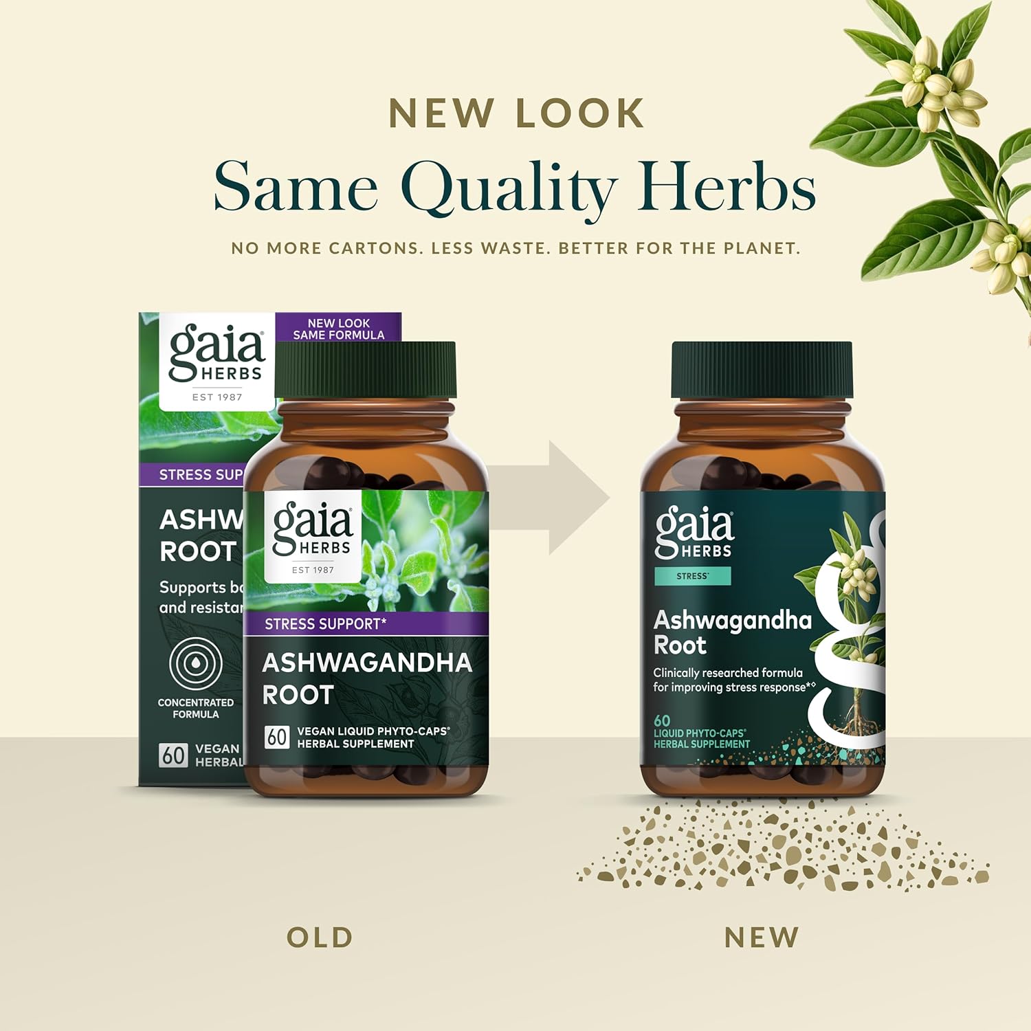 Gaia Herbs Vitex Berry, Support Hormone Balance for Women & a Healthy Menstrual Cycle*, 60 Phyto-Caps - Ashwagandha Root, Stress Relief & Sleep Support Supplement*, 60 Phyto-Caps - Bundle - Image 9
