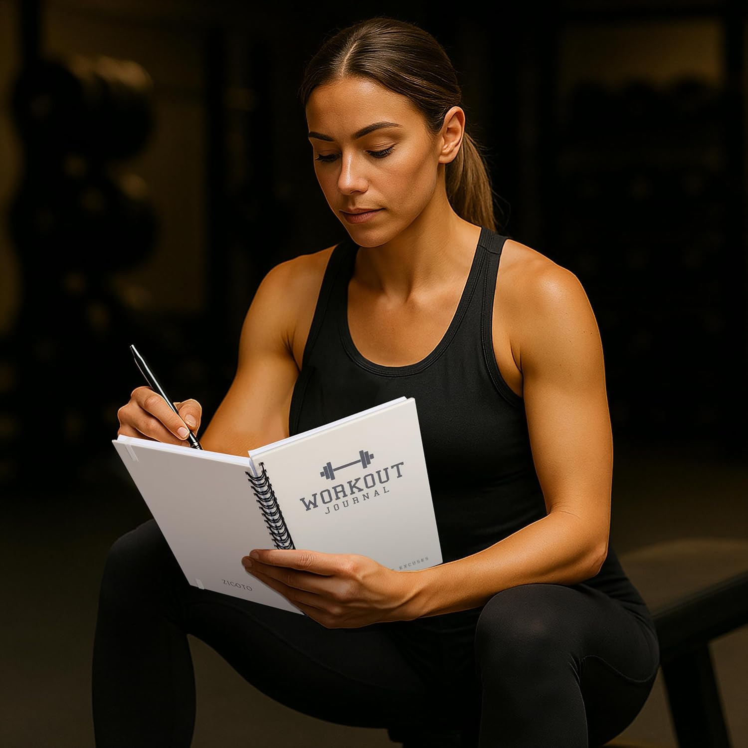 ZICOTO Ultimate Workout Journal - Complete Fitness Training Planner for Men and Women - Track PRs, Build Muscle & Dominate Your Workouts - Essential Gym Gear Accessories for Serious Weight Lifters - Image 2