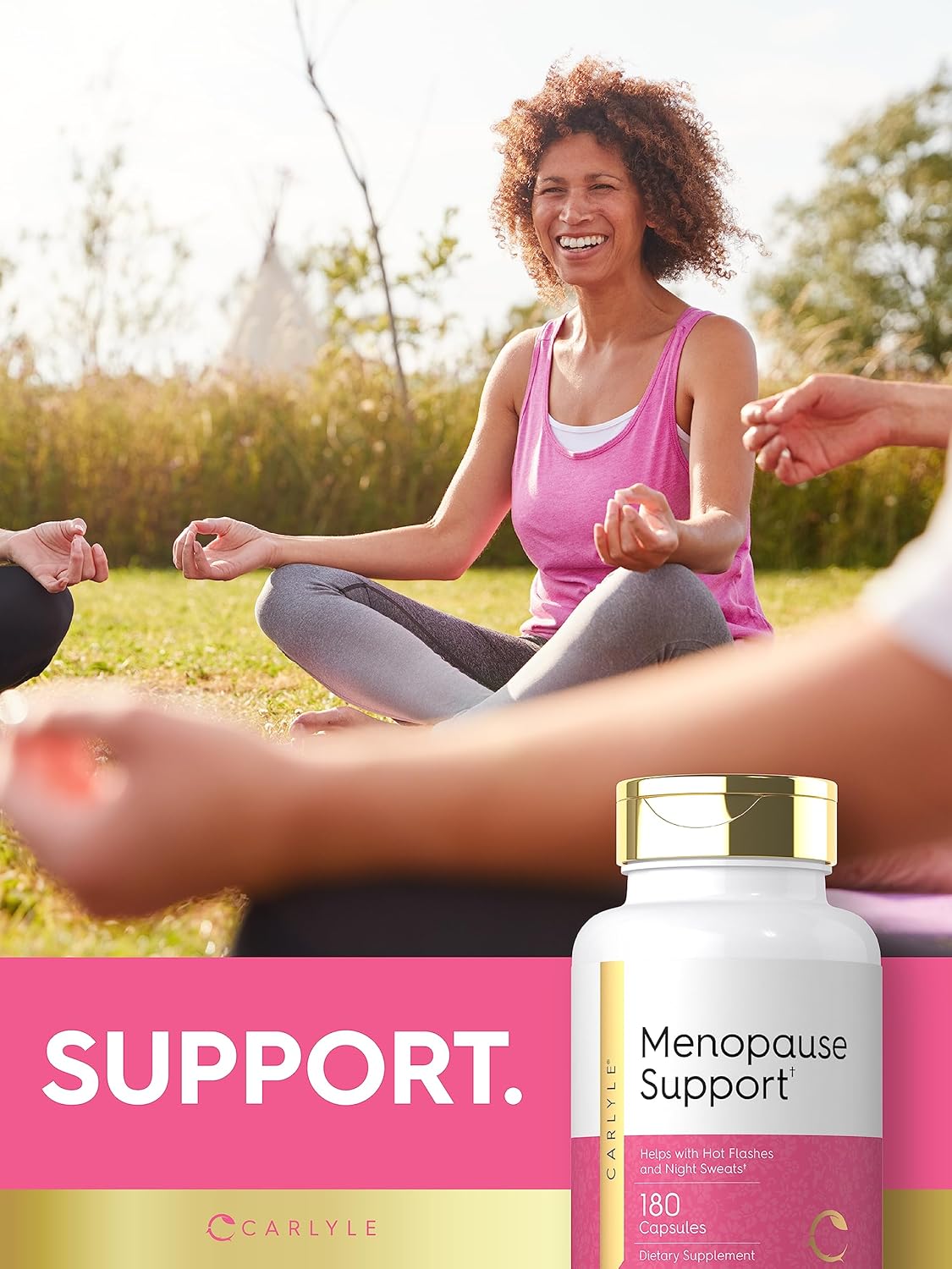 Carlyle Menopause Supplement for Women | 180 Capsules | Helps with Hot Flashes and Night Sweats | Non-GMO, Gluten Free Menopause Support - Image 6