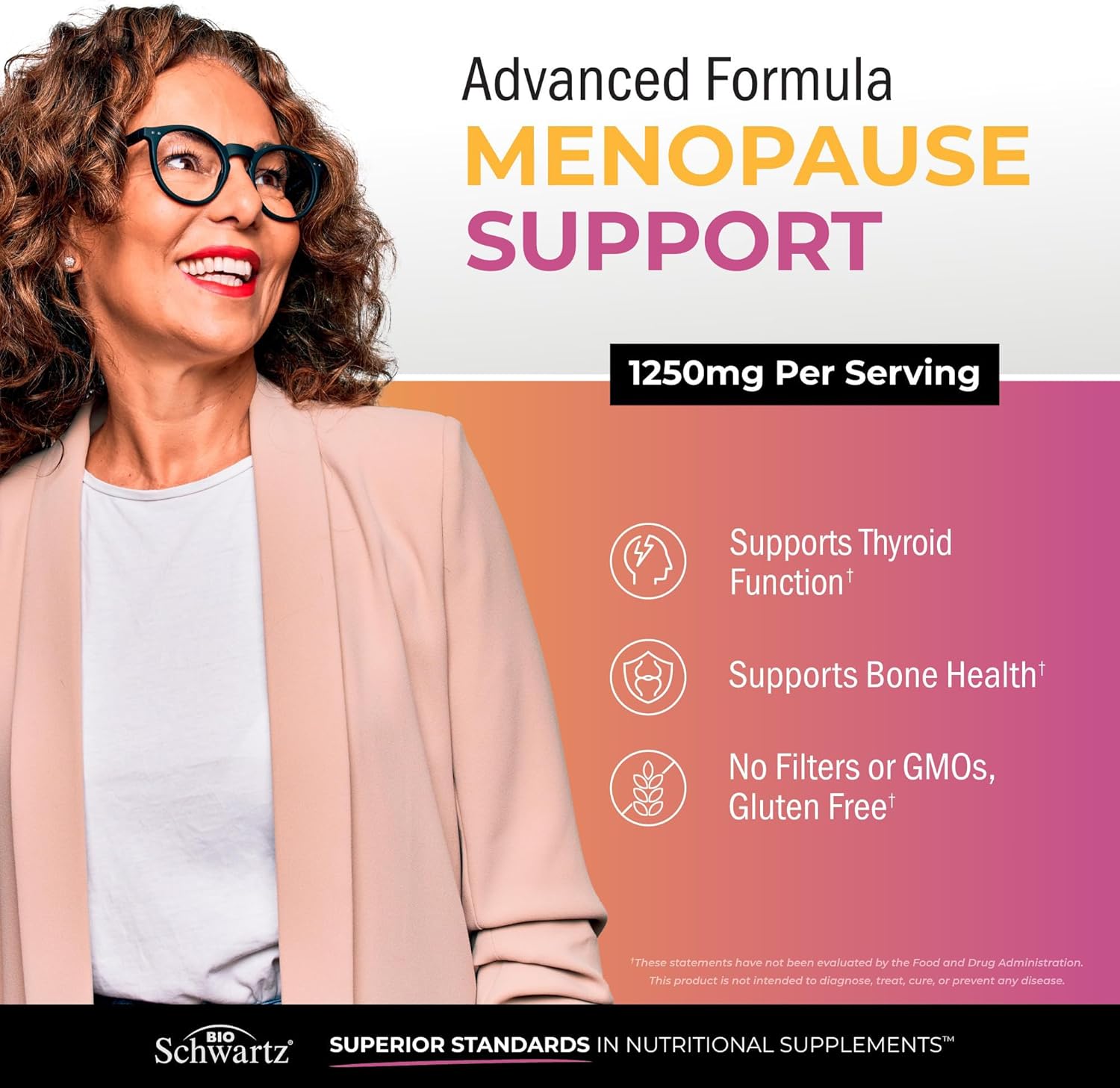 Herbal Menopause Support for Women - Supports Healthy Mood and Balance with Milk Thistle Chasteberry Black Cohosh Red Clover Turmeric Ginger - Menopause Supplements for Women - 60 Veggie Capsules - Image 3