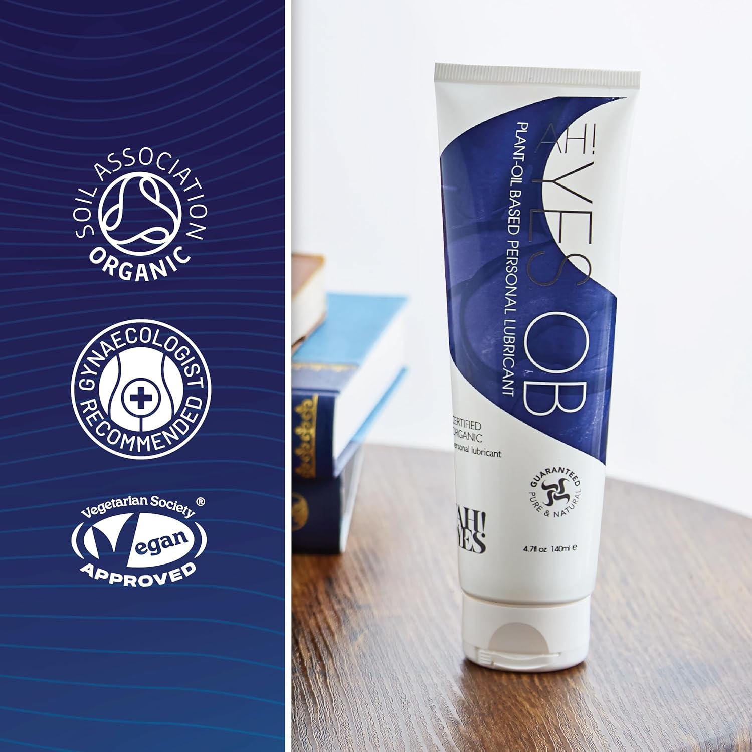 AH! YES® OB Plant Oil Based Personal Lubricant | Certified Organic | Natural Alternative to Silicone Lubricants | Intimate Lubrication & Massage Oil (4.7 fl oz) - Image 6