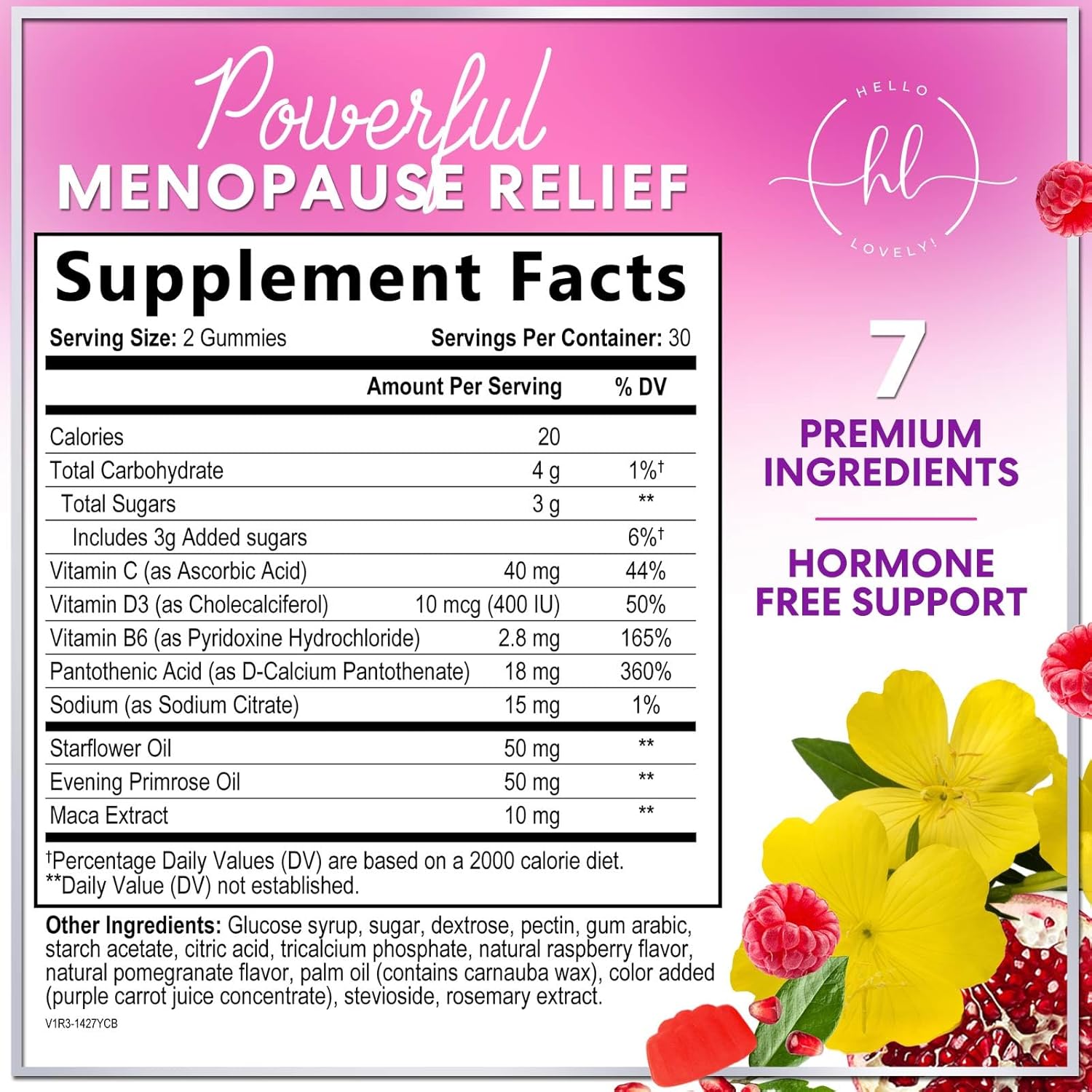 Menopause Supplements for Women - Complete Natural Mild Hot Flashes & Night Sweats Support, Multi Benefit Menopause Relief Gummy, Support for Balance & Energy, Gluten-Free & Non-GMO - 60 Gummies - Image 2