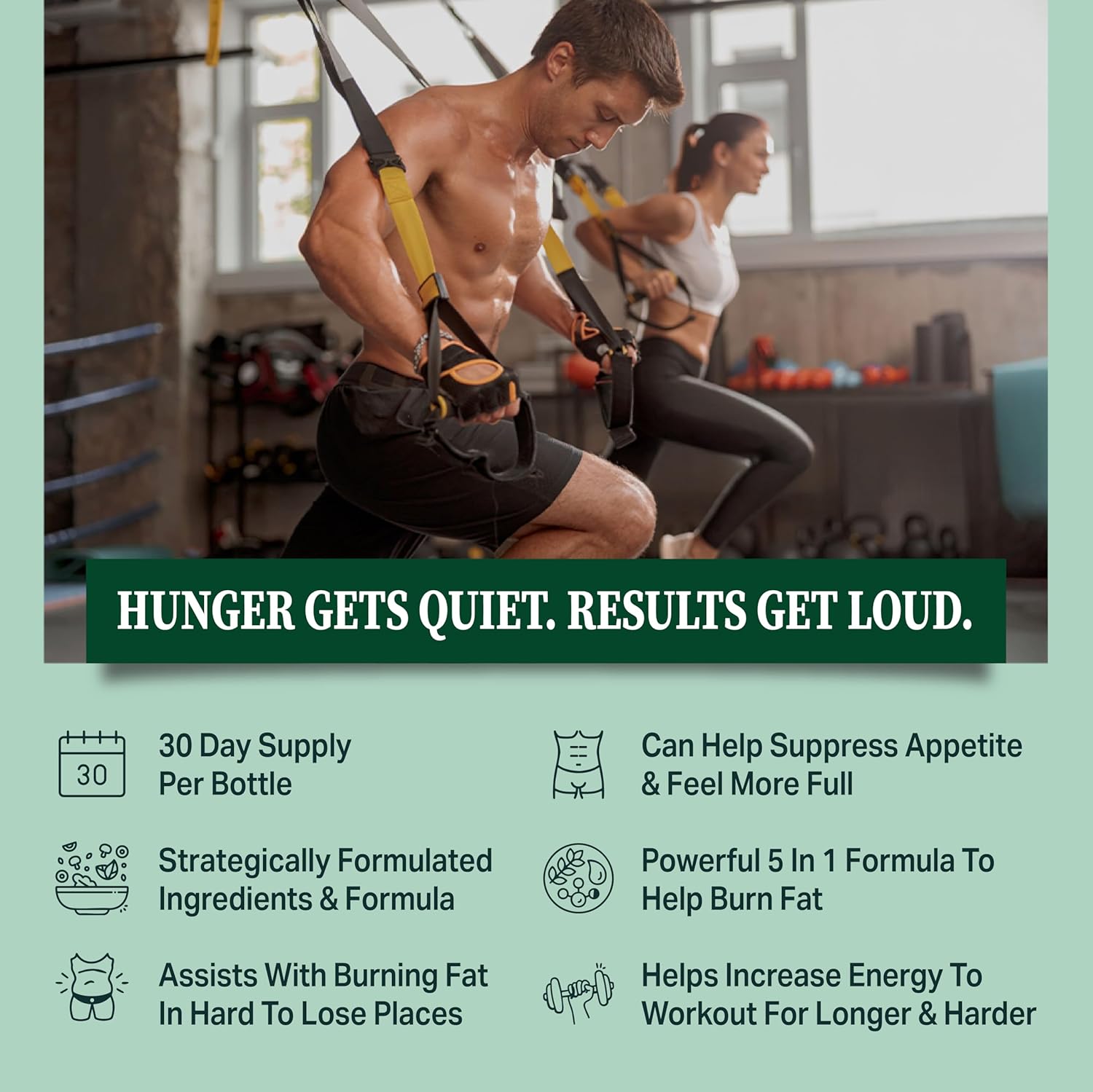 GLP-1 Weight Loss Support - Fat Burner for Men & Women - Supports Healthy Pathways Associated with GLP-1 Activity + Appetite Suppressant Supplement - 60 Capsules to Help Lose Weight - Image 4