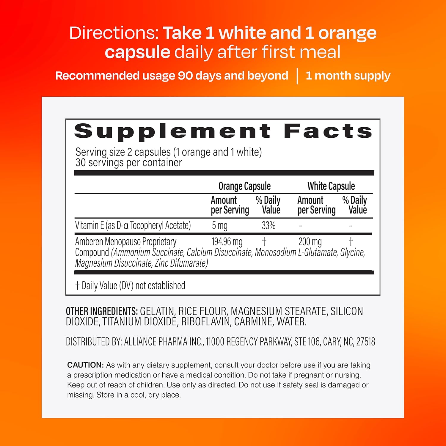 Amberen Menopause Supplement for Women, 60 Capsules, Clinically Proven, Helps Support Hormone Balance, Helps Relieve 12 Menopause Symptoms: Hot Flashes, Night Sweats, Mood Swings and More - Image 8