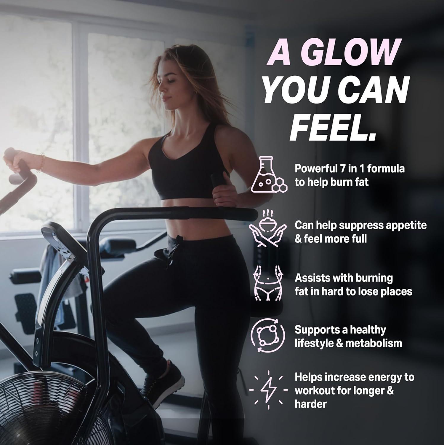GLP-1 Fit Gal | Weight Loss Pills, Appetite Suppressant & Fat Burner for Women | Supports Healthy Pathways Associated with GLP-1 Activity | 3rd Party Tested Supplement - 60 Capsules for Adults - Image 3