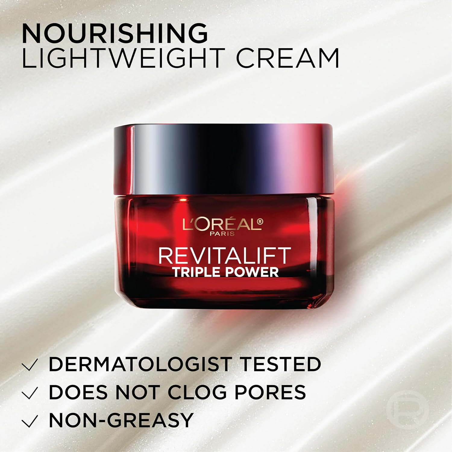 L'Oreal Paris Revitalift Triple Power Anti-Aging Face Moisturizer, Pro Retinol, Hyaluronic Acid & Vitamin C to Reduce Wrinkles, Firm & Brighten Skin, 1.7 Oz - Image 8