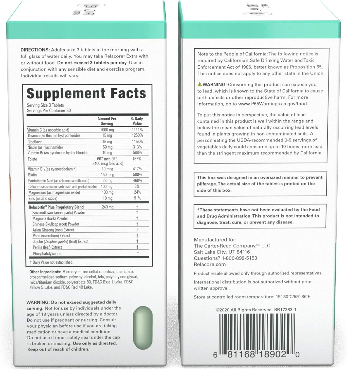 Relacore Extra Maximum Strength - Cortisol Supplements for Women - Reduce Cortisol Related Belly Fat - Stress Relief Supplement - Calm Mind - Improved Mood - 90 Count - Image 3