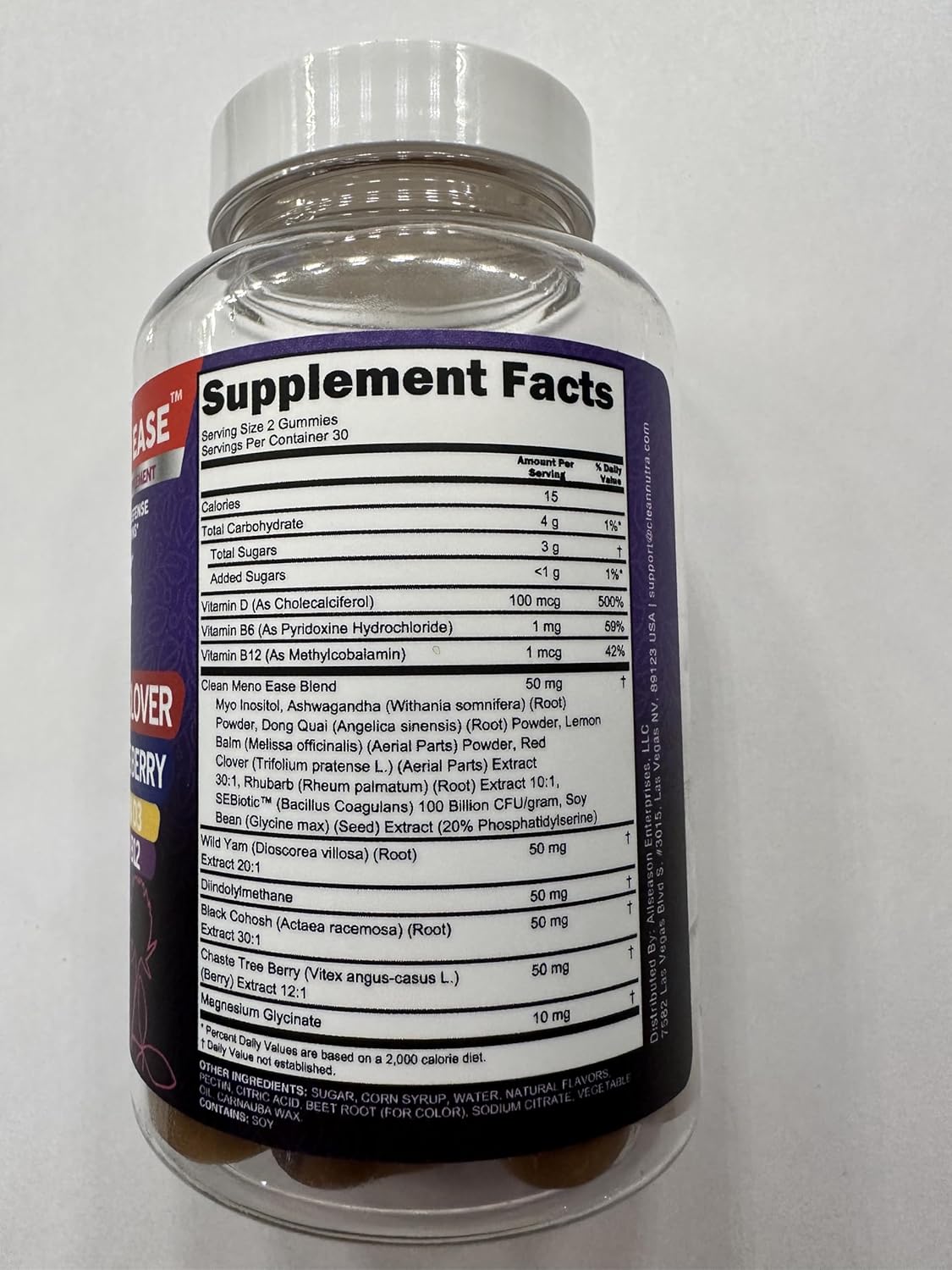 Menopause Supplement for Women Gummies with Black Cohosh, Wild Yam, DIM, Magnesium, Red Clover Chasteberry for Hormone Balance Relief Night Sweats Mood Plus Bergamot, Vitamin D3, Vitamin B6 B12 - Image 3