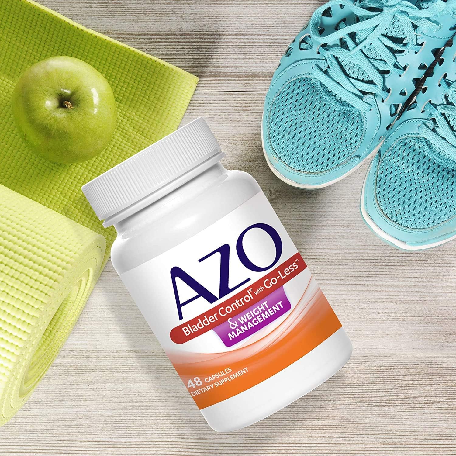 AZO Bladder Control with Go-Less® & Weight Management Dietary Supplement | Helps Reduce Occasional Urgency* | Promotes Healthy Metabolism* | Supports a Good Night’s Sleep* | 48 Capsules - Image 6