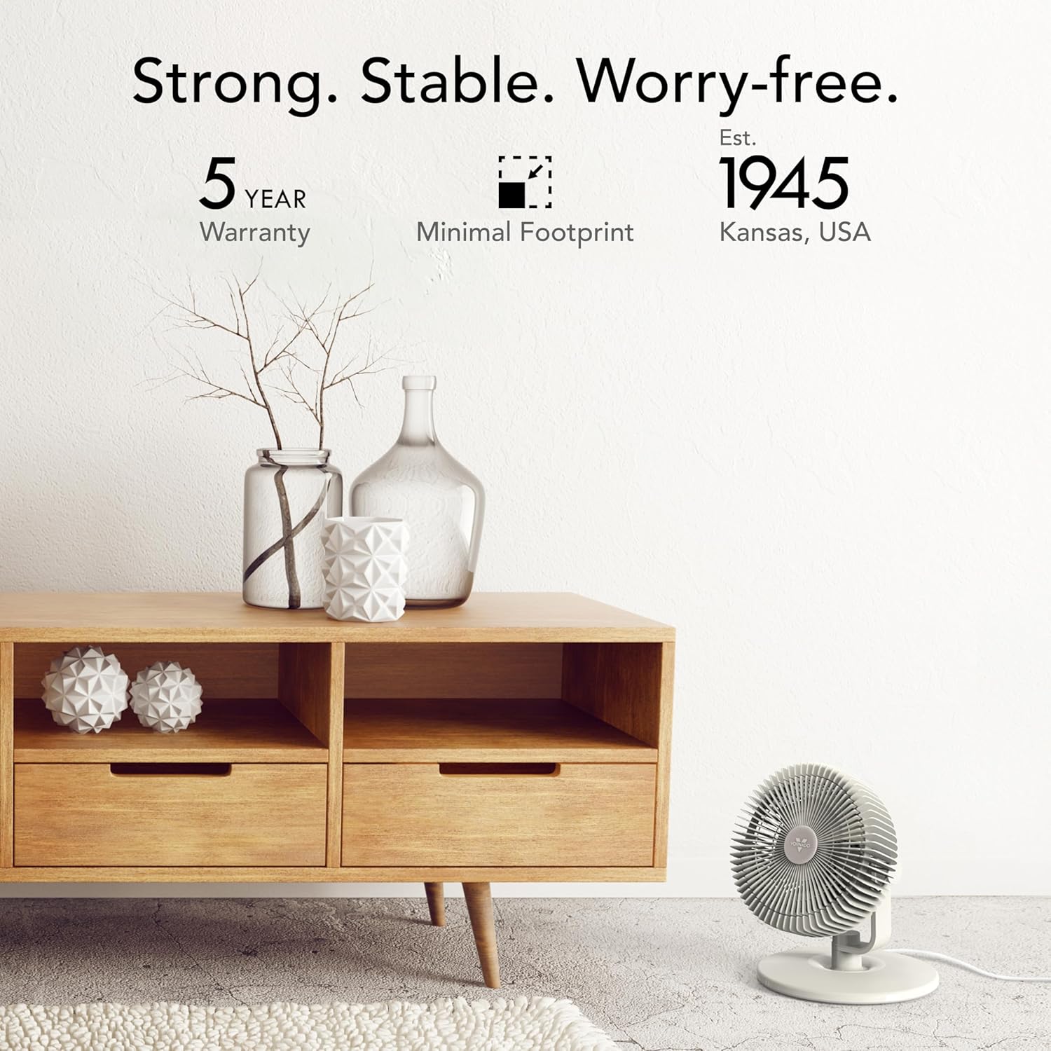 Vornado REFRESH 8 Table Fan with Aromatherapy Scent Pads, Swiveling Base, Easy to Clean, 3 Speed Settings, 45-Degree Tilt, Optimized Fan Sound for Sleep, Electric Fan for Bedroom, Office, & Home - Image 6