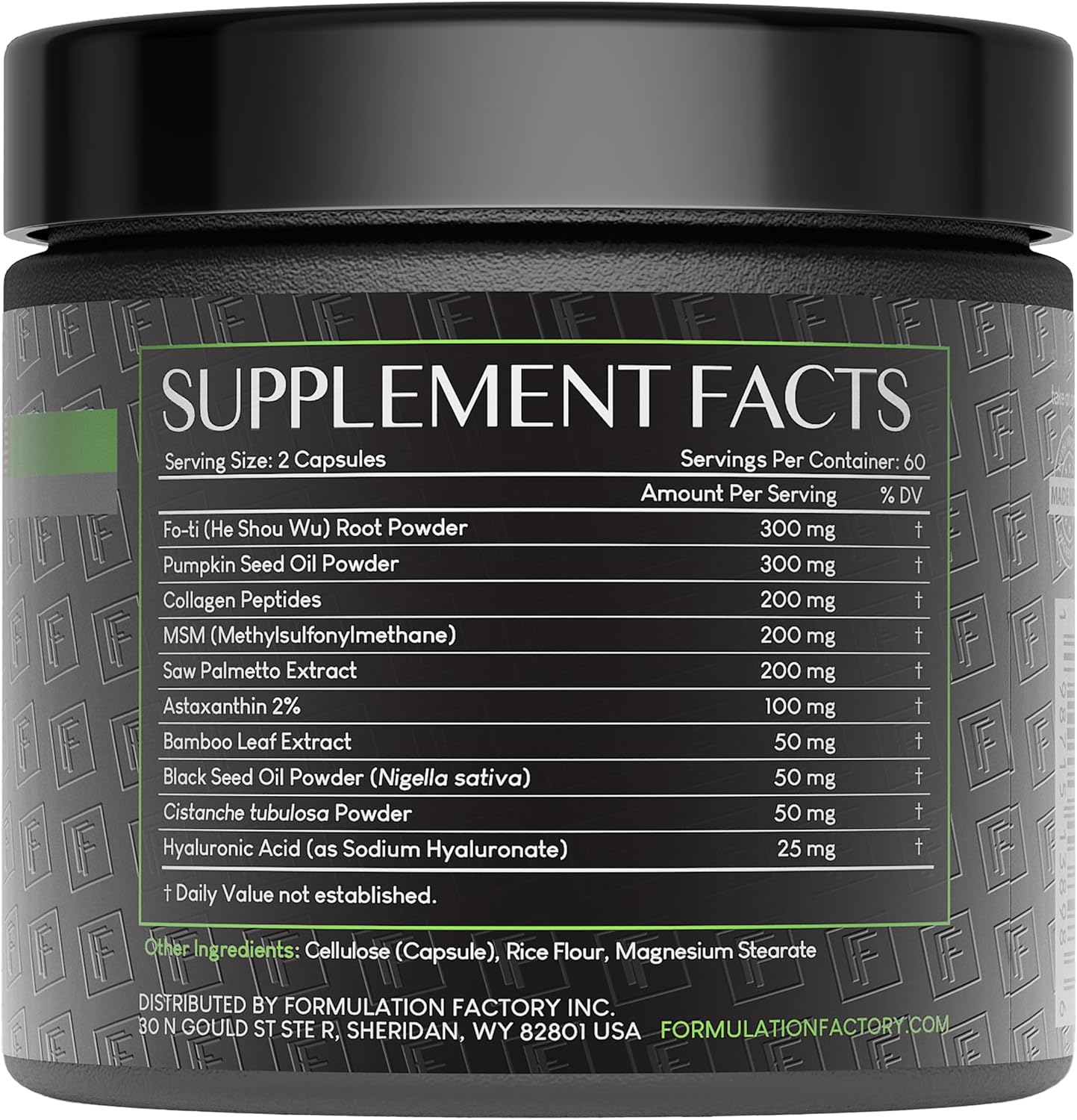 Formulation Factory Crown of Glory 10-in-1 Hair Growth Products - DHT Blocker for Men & Women with Pumpkin Seed Oil - Hair Vitamins for Faster Growth & Thickness - 120 Capsules, 2 Month Supply - Image 2
