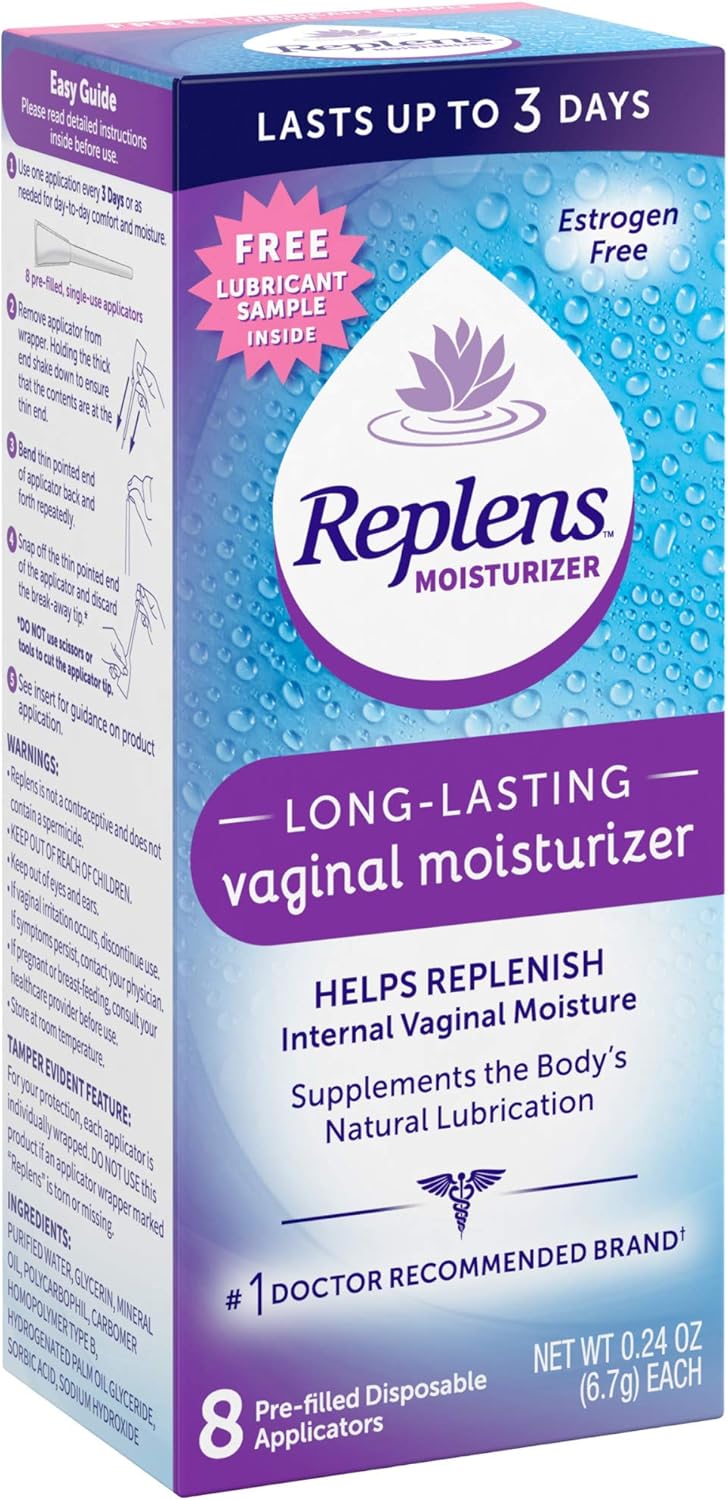 Replens Long-Lasting Vaginal Moisturizer, 8ct with Single-use applicator (Pack of 2) - Image 7