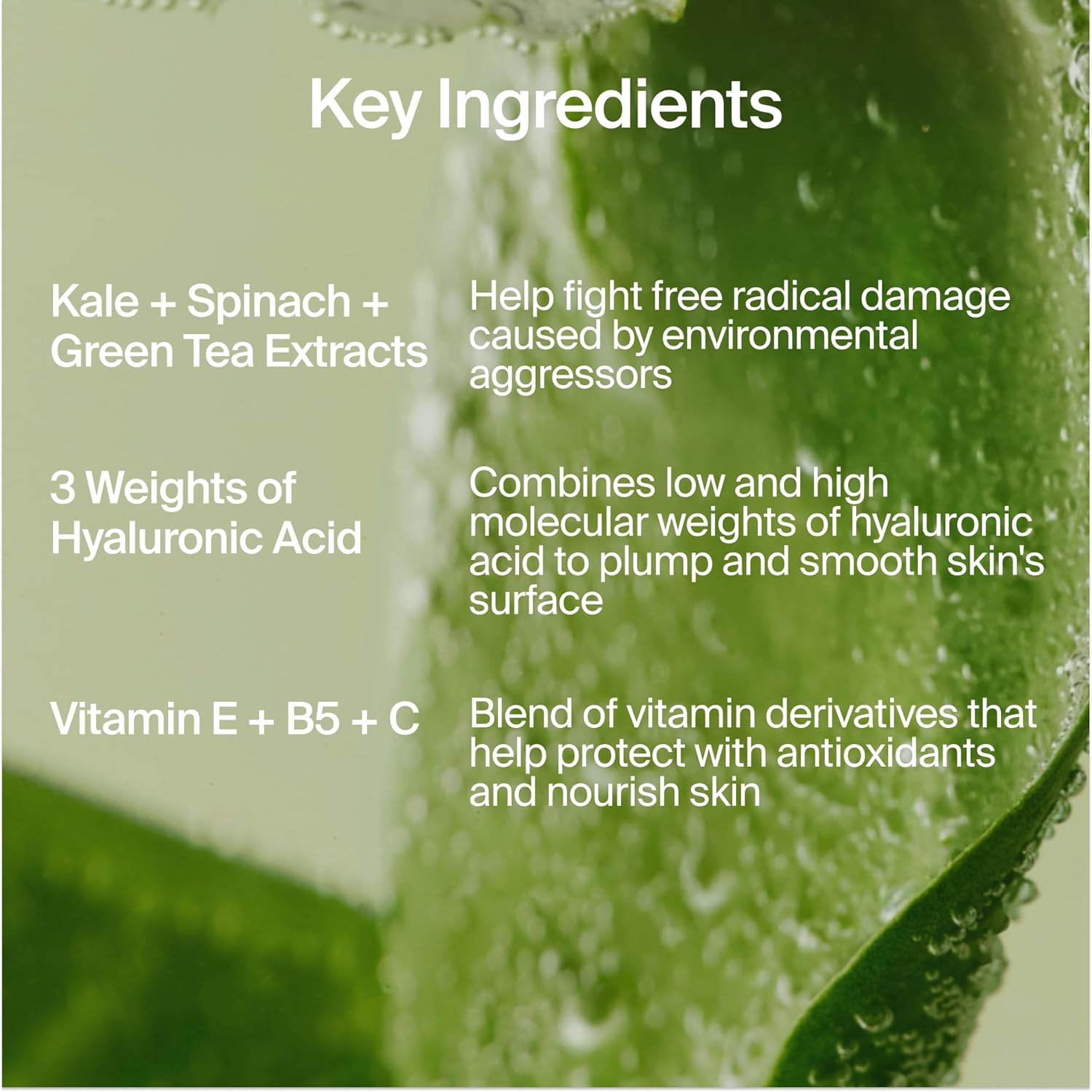 Youth To The People Superfood Air-Whip Moisture Cream - Kale + Green Tea Hyaluronic Acid Face Moisturizer, 48-HR Hydration with Dewy Glow, Non-Greasy Lightweight Gel, Makeup Primer, Non-comedogenic - Image 4
