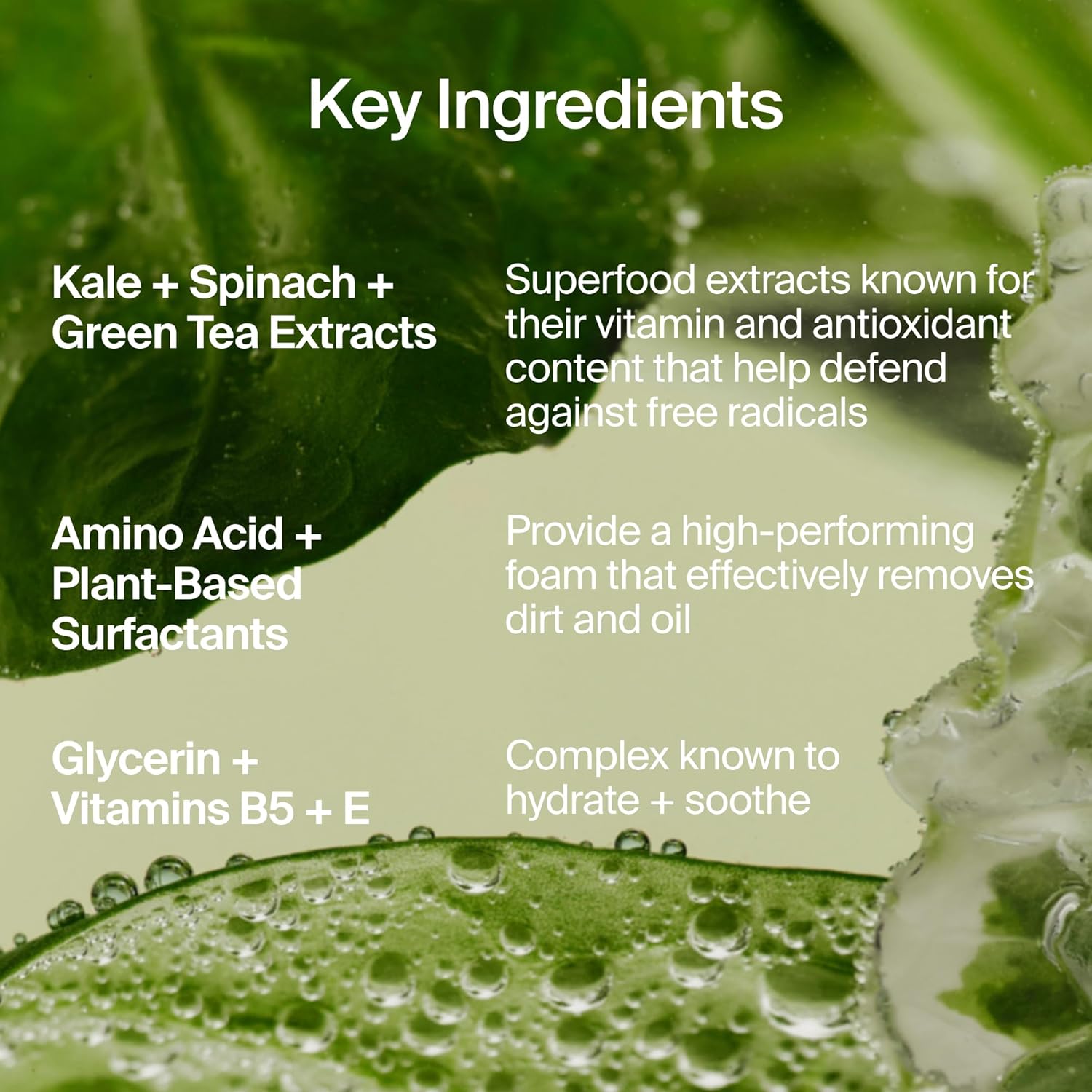 Youth To The People Superfood Facial Cleanser - Kale + Green Tea Daily Face Wash, Gently Removes Makeup, SPF, and Oils, Soothing Antioxidants for Glowing Skin, pH Balance, Clean Pores, Refillable - Image 6