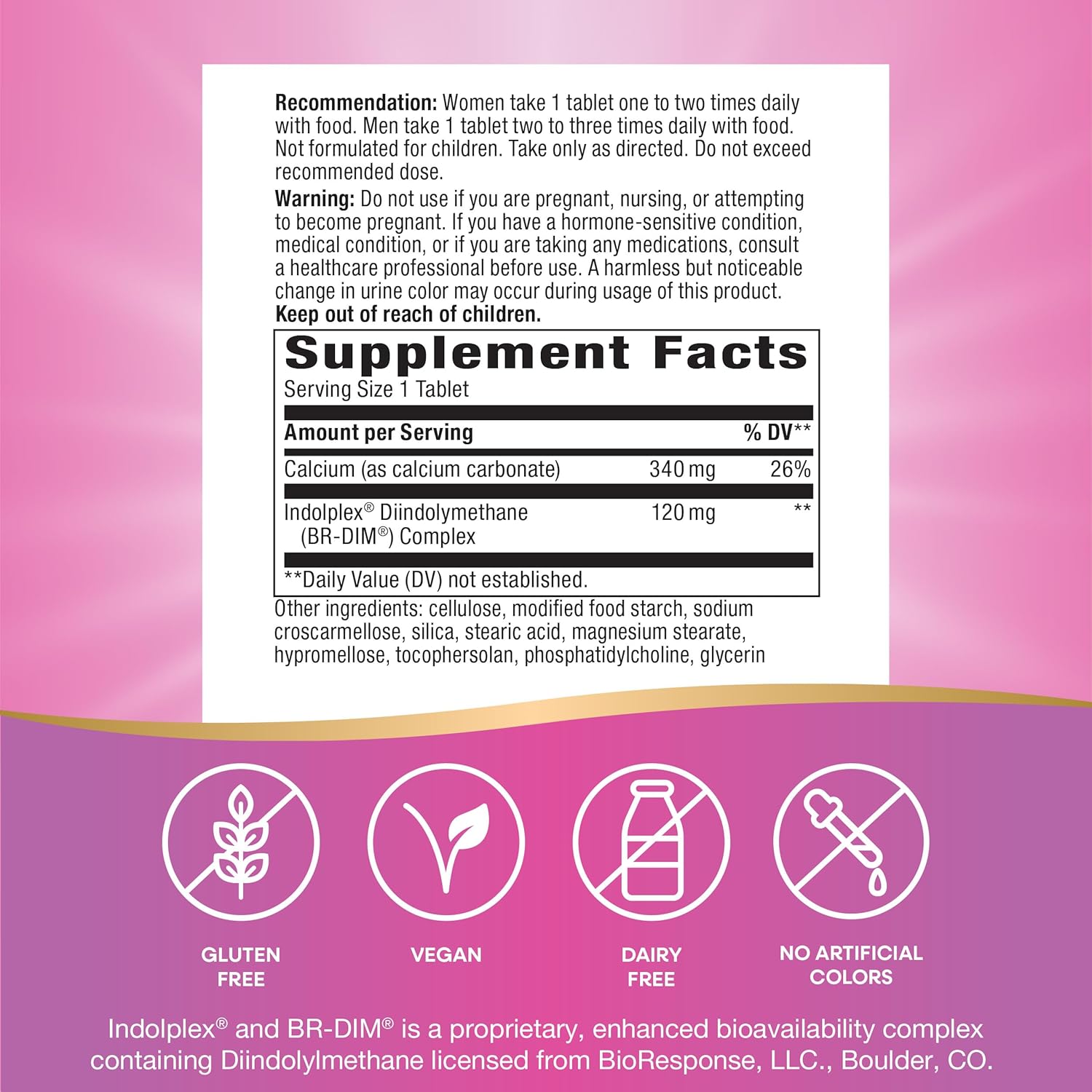 Nature's Way Estrobalance, Absorbable BR-DIM, Supports Healthy Estrogen Metabolism*, Vegan, Gluten Free, 60 Tablets (Packaging May Vary) - Image 5