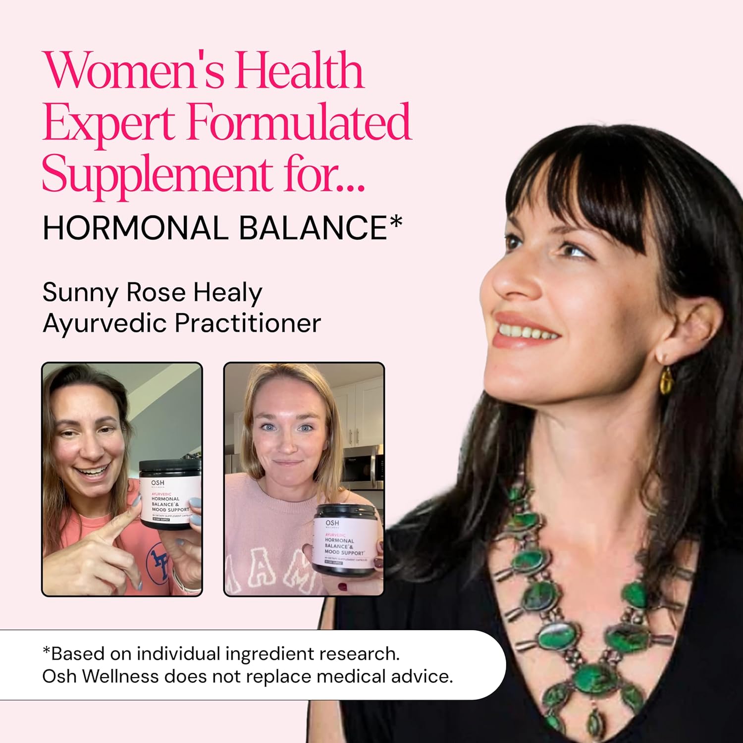 Ayurvedic Hormone Balance for Women | Cortisol Reducer | Mood, Energy, & Sleep Support | Regulates Estrogen | Stress Relief | Ashwagandha, Rhodiola, & Shatavari | Made in USA | 60 Ct. - OSH Wellness - Image 8