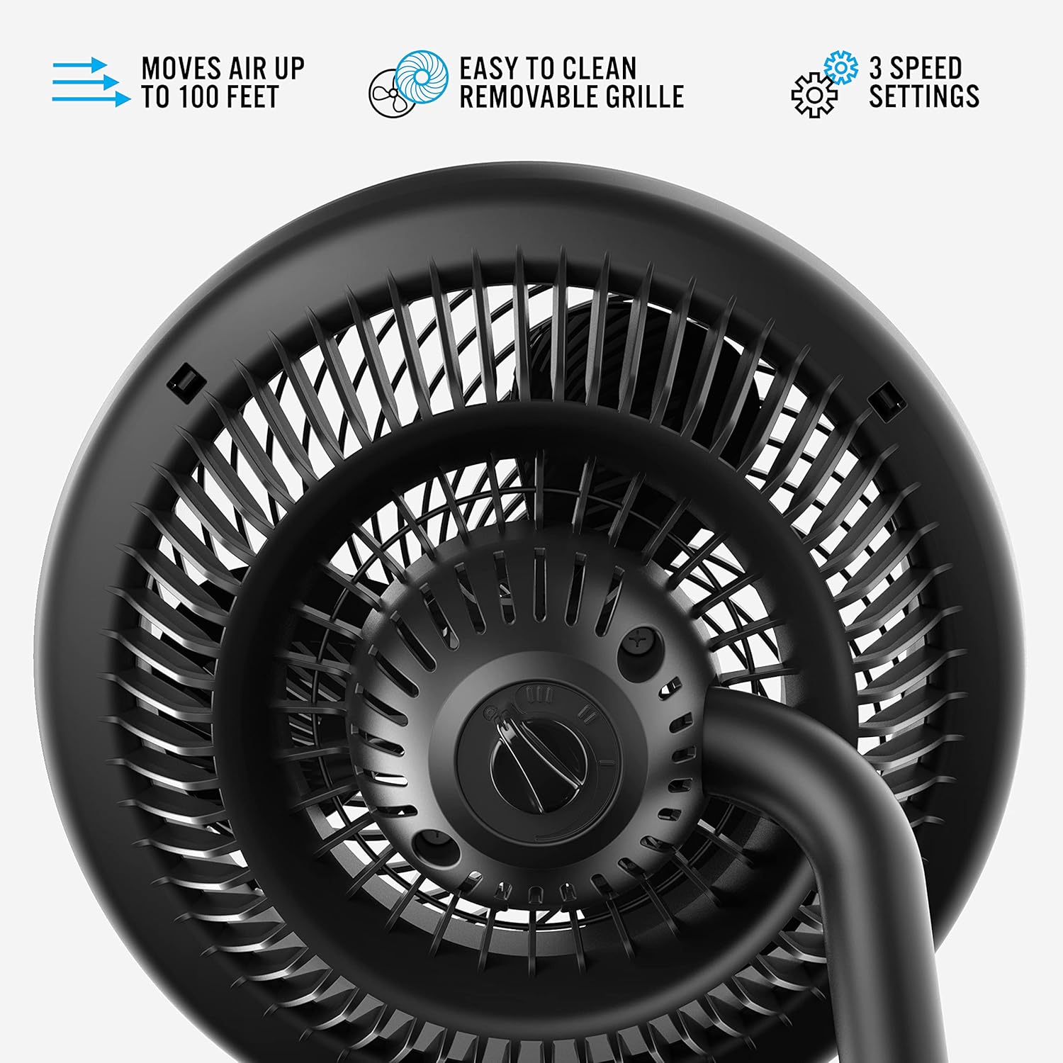 Vornado 783 Full-Size Whole Room Air Circulator Fan, Adjustable Height, 3 Speeds, Tilt Head, Removable Grill, Moves Air 100 Feet, Pedestal Fan for Home, Office, Bedroom, Black - Image 2