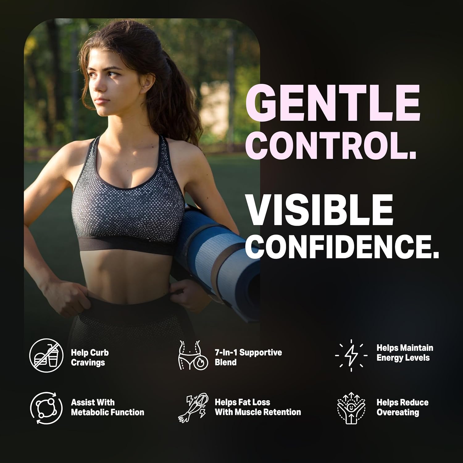 GLP-1 Fit Gal | Weight Loss Pills, Appetite Suppressant & Fat Burner for Women | Supports Healthy Pathways Associated with GLP-1 Activity | 3rd Party Tested Supplement - 60 Capsules for Adults - Image 4