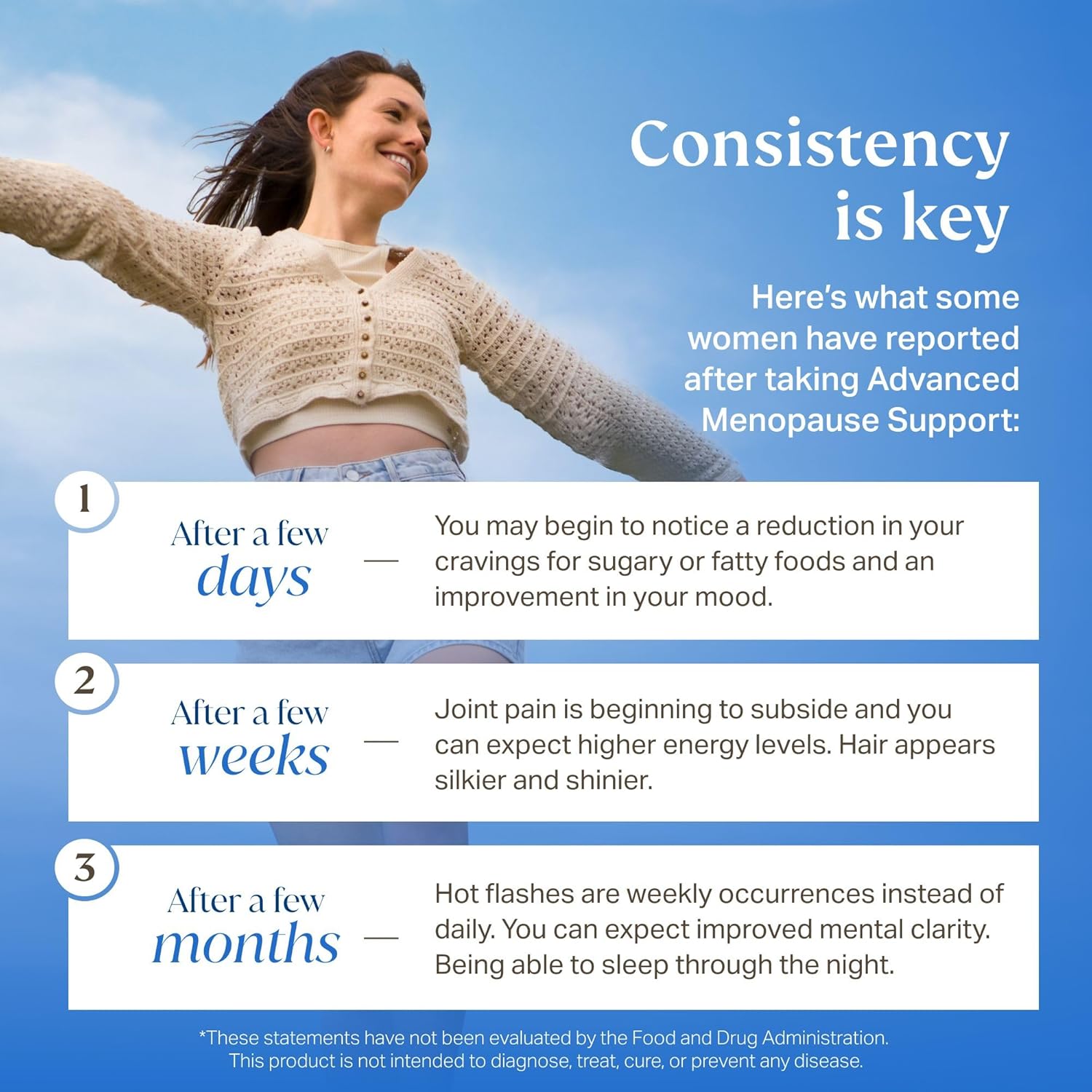 Clinically Proven Menopause Supplement for Weight Management, Hot Flashes, Night Sweats and Low Energy | Complete Multi-Symptom Menopause Supplement for Women - Image 7