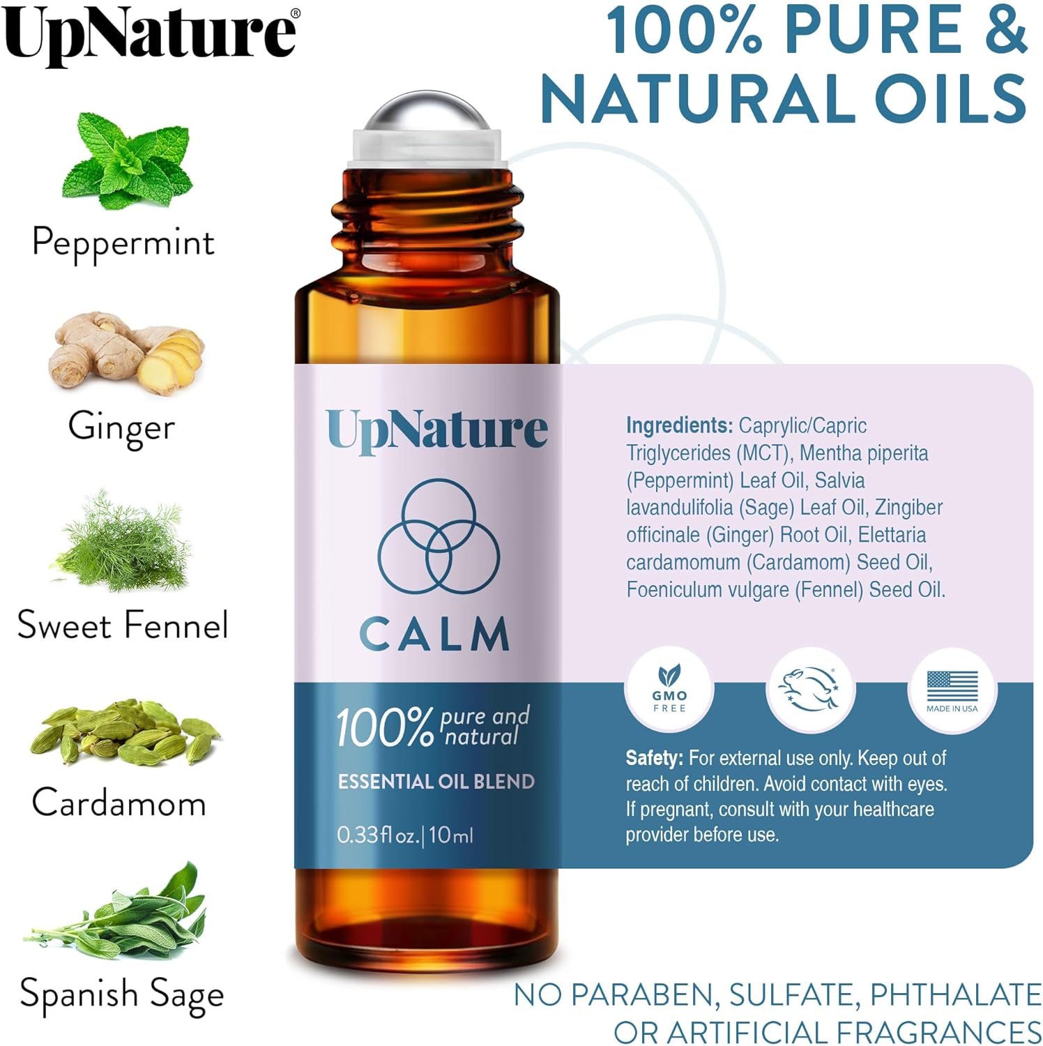 UpNature Calm Essential Oil Roll On - Self Care Gifts for Mom Women Her - 100% Natural Aromatherapy Blend for Relaxation Relief - Image 4