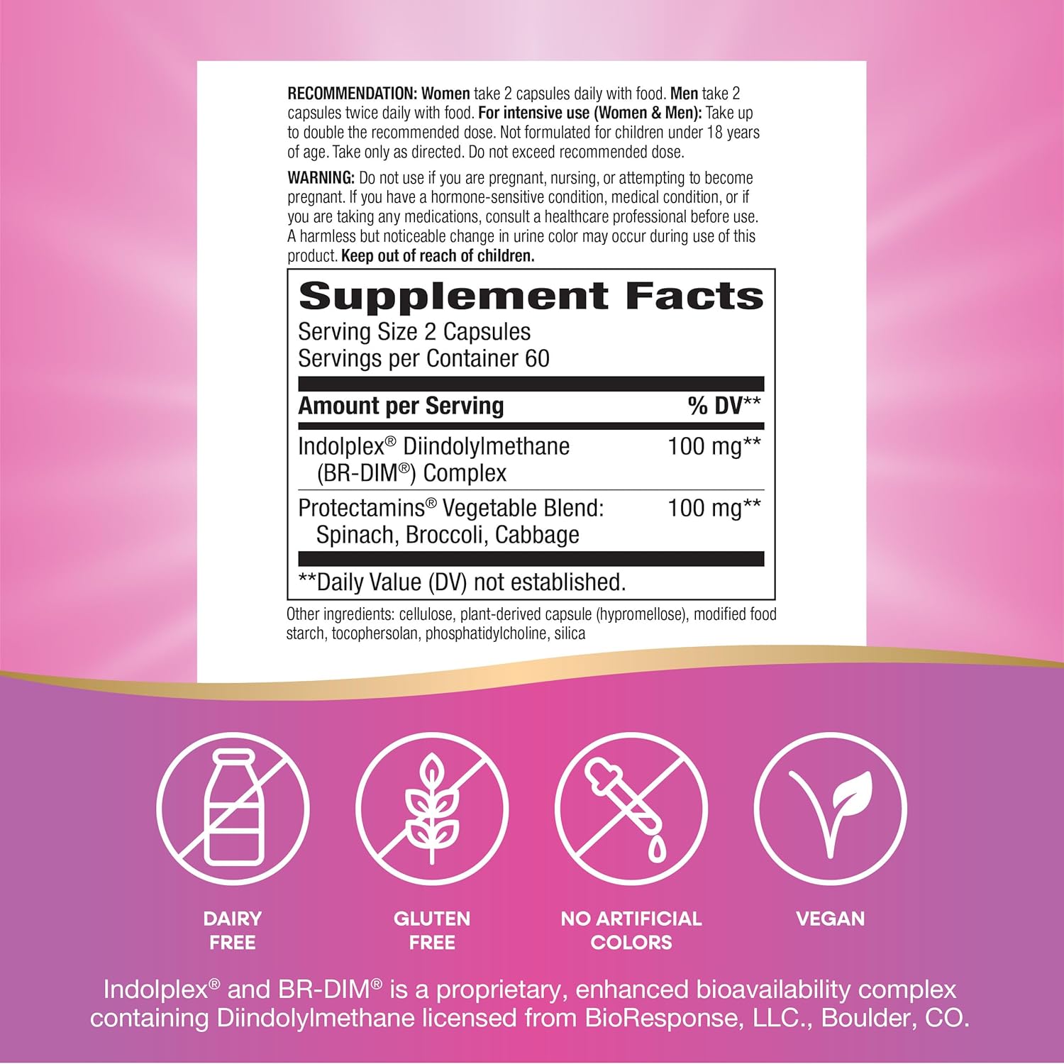 Nature's Way DIM-Plus, DIM Supplement, Supports Balanced Estrogen Metabolism*, Supports Estrogen Hormone Balance*, Diindolylmethane, 120 Vegan Capsules - Image 4