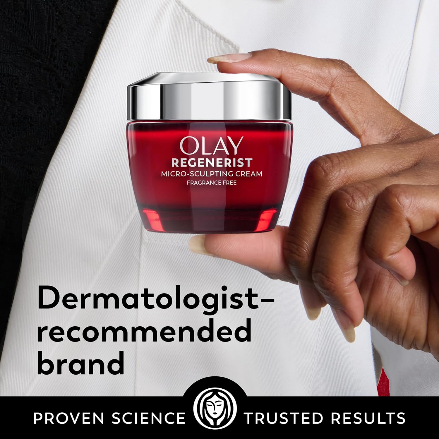Olay Face Moisturizer, Regenerist Micro-Sculpting Cream for Women, Fragrance-Free - Anti-Aging, Anti-Wrinkle, Firming Skin Care - Triple Collagen Cream, Peptide, Hyaluronic Acid, Niacinamide, 2.6oz - Image 11