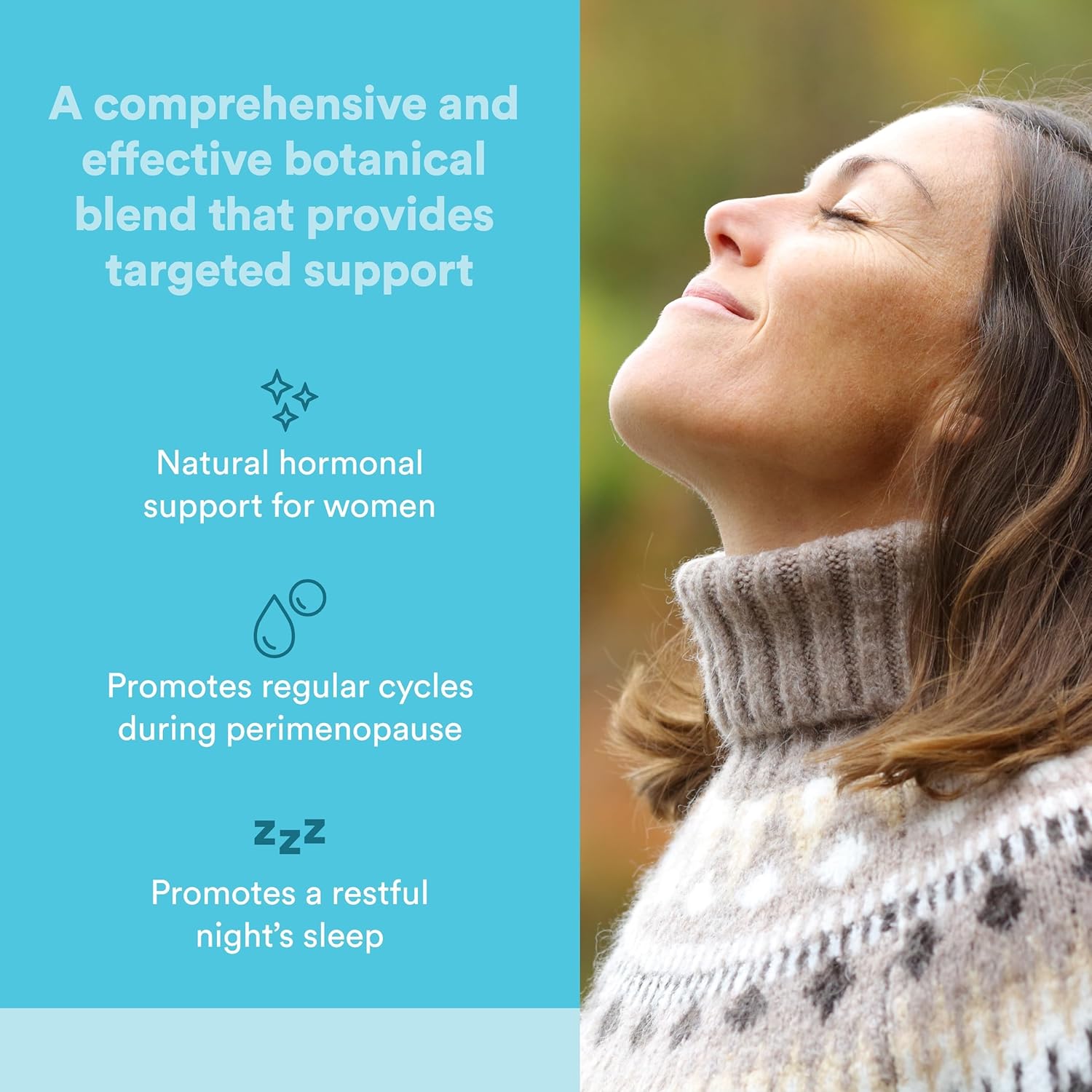 Natural Factors - WomenSense MenoSense Menopause Formula, Natural Support for Hot Flashes & Night Sweats, 180 Vegetarian Capsules - Image 2