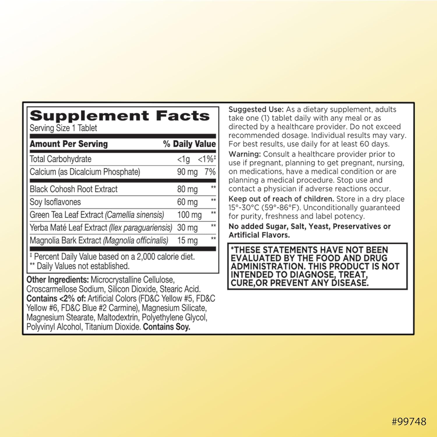 Quality Choice Estro Support Max + Energy Tablets Menopause Support 30 Count - Image 3