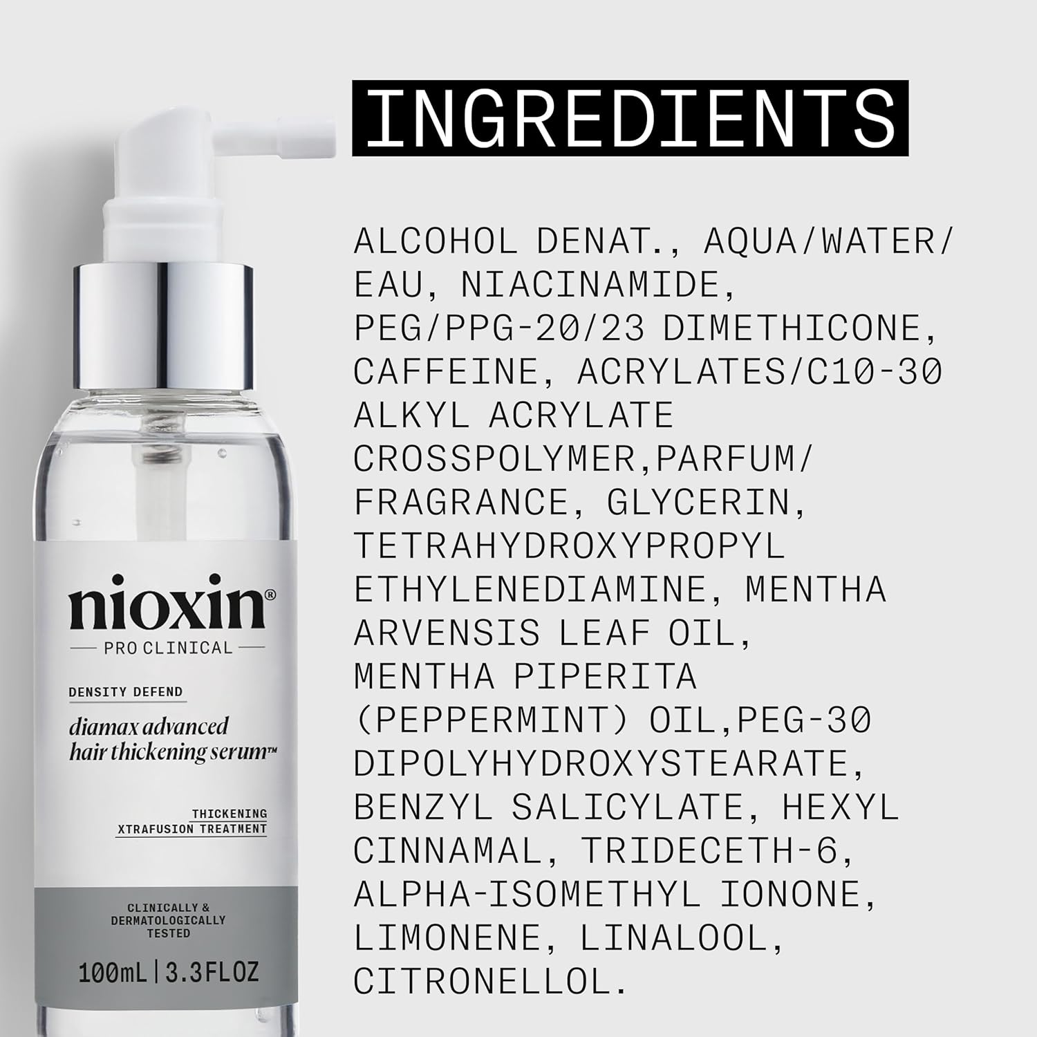 Nioxin Density Defend Diamax Advanced Hair Thickening Serum With Caffeine, Niacinamide & Panthenol For Thicker, Fuller-Looking Hair 3.38 Fl oz - Image 7