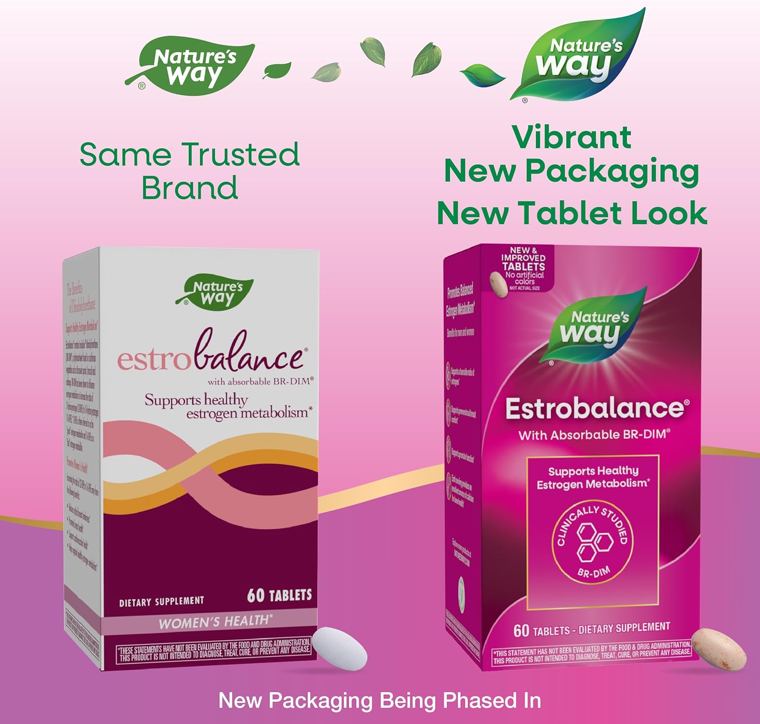 Nature's Way Estrobalance, Absorbable BR-DIM, Supports Healthy Estrogen Metabolism*, Vegan, Gluten Free, 60 Tablets (Packaging May Vary) - Image 2