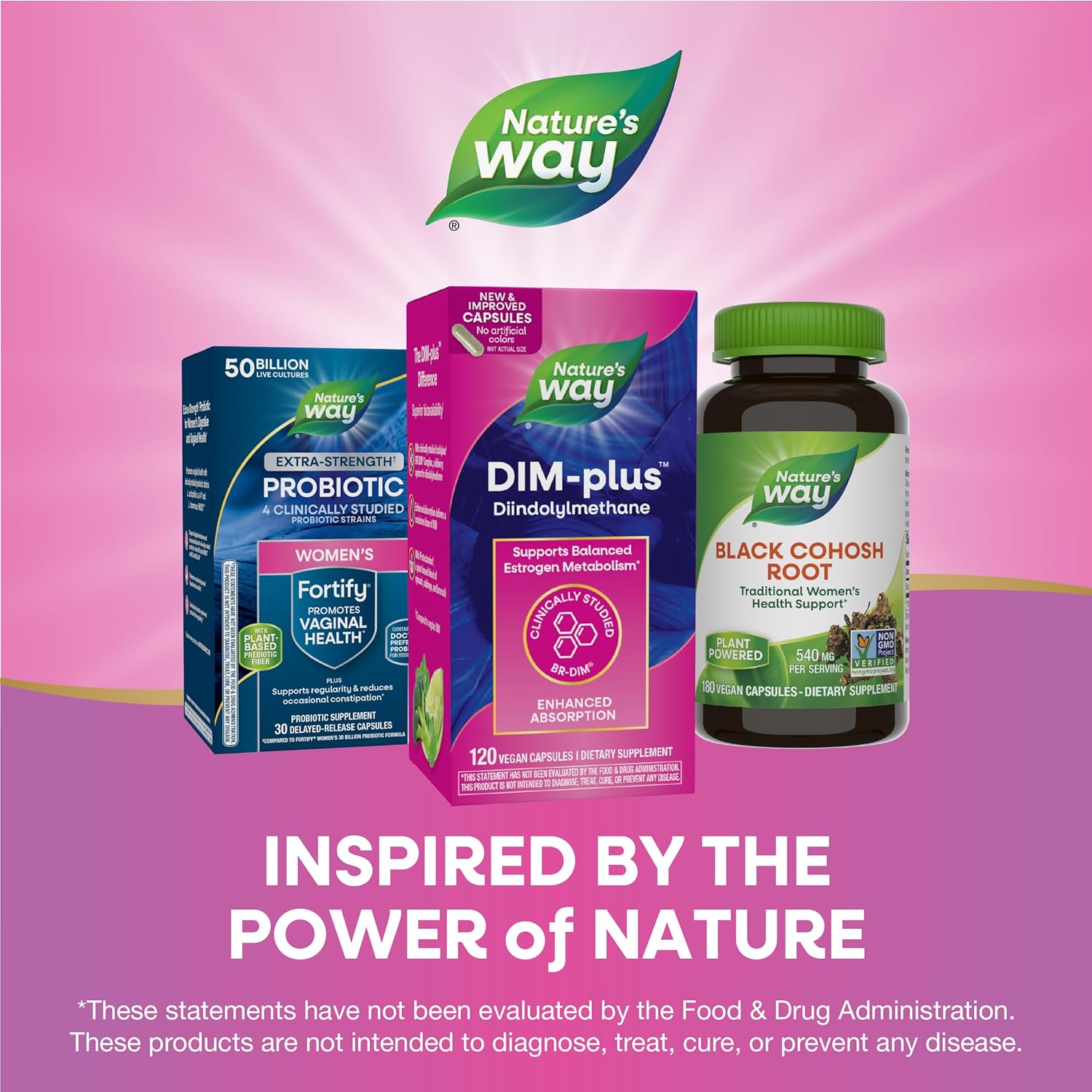 Nature's Way DIM-Plus, DIM Supplement, Supports Balanced Estrogen Metabolism*, Supports Estrogen Hormone Balance*, Diindolylmethane, 120 Vegan Capsules - Image 6
