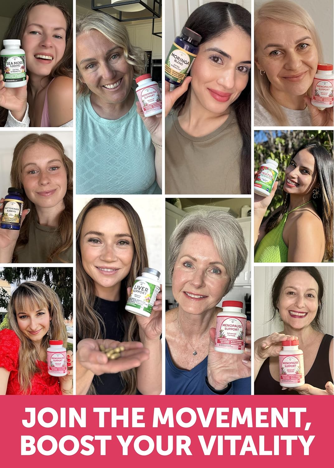 Lunakai USA Made Natural Menopause Supplements for Women – 13-in-1 Menopause Relief for Hot Flashes, Night Sweats, Sleep & Mood Support, 60ct - Image 4