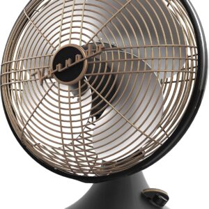 Vornado Silver Swan Alchemy Oscillating Vintage Fan, Gunmetal, Medium