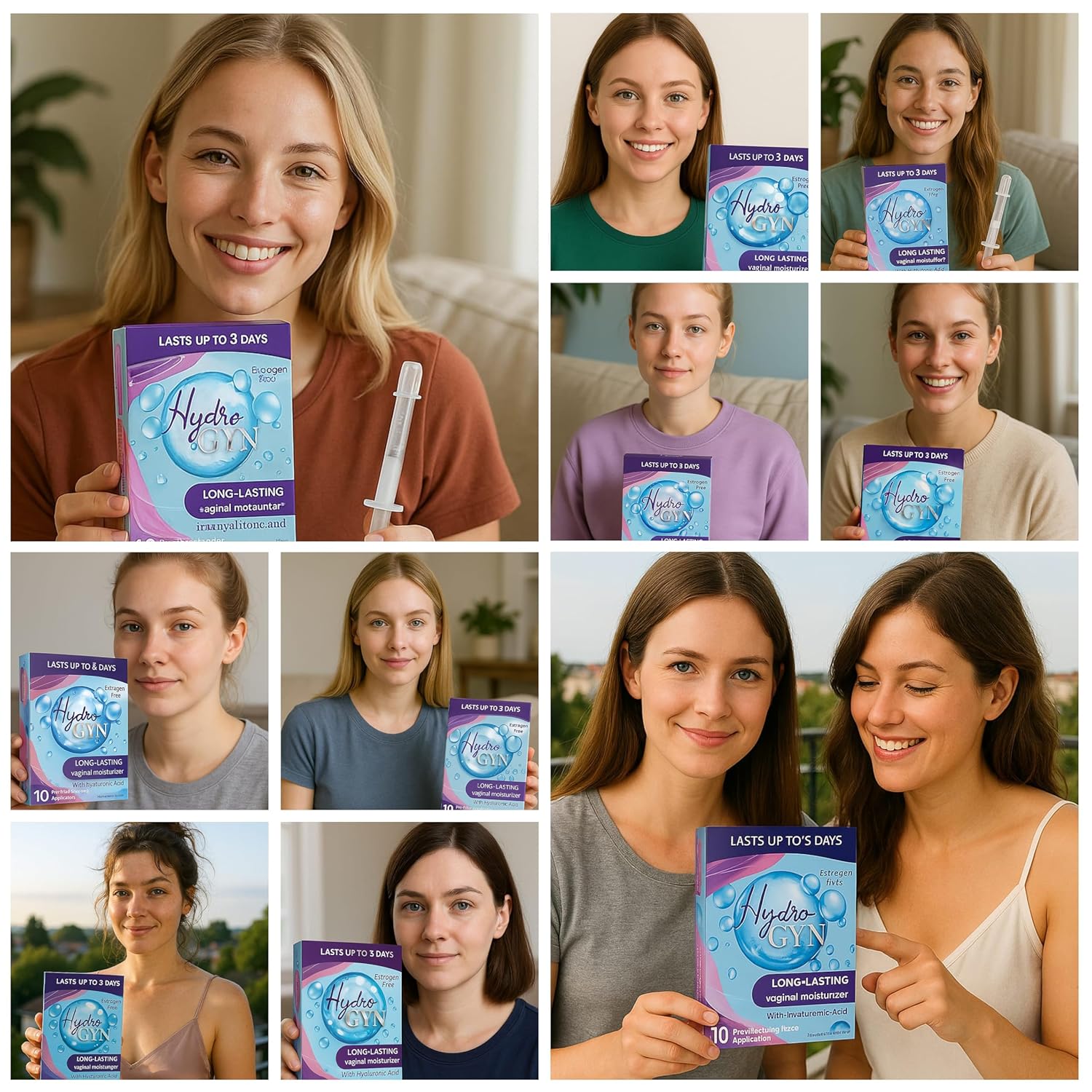 Hydro GYN Vaginal Moisturizer | Long Lasting for Vaginal Dryness & Irritation | Hyaluronic Acid & Vitamin E | Feminine Care Hormone Free | Pre and Post Menopausal I 10 Pre Filled Applicators - Image 9
