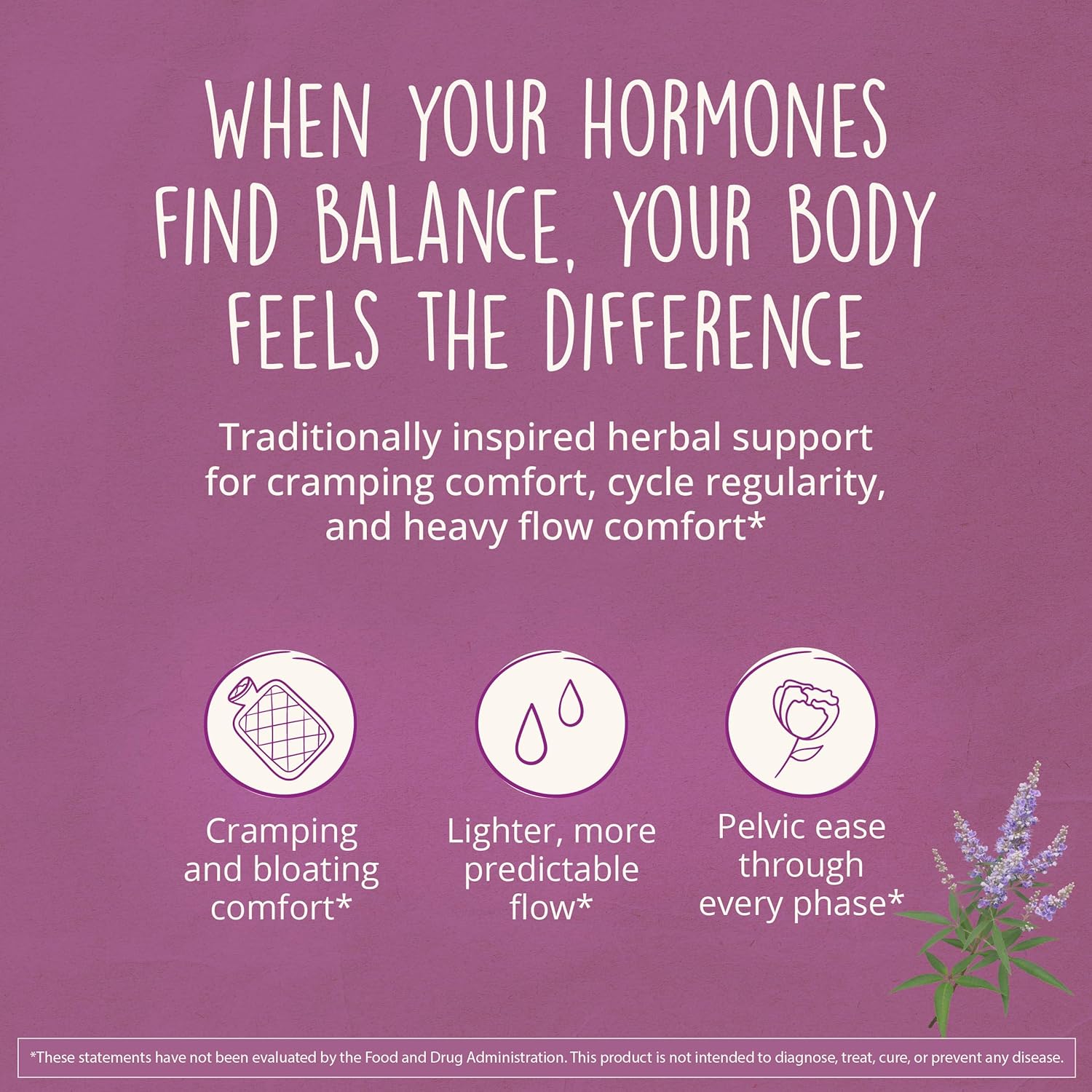 Happy Healthy Hippie Hormone Balance for Women — PMS Support & PMDD, Mood, Cycle Regularity — Chasteberry Supplements with Maca, Dong Quai, Black Cohosh — Vegan, Non-GMO, 60 Capsules - Image 7