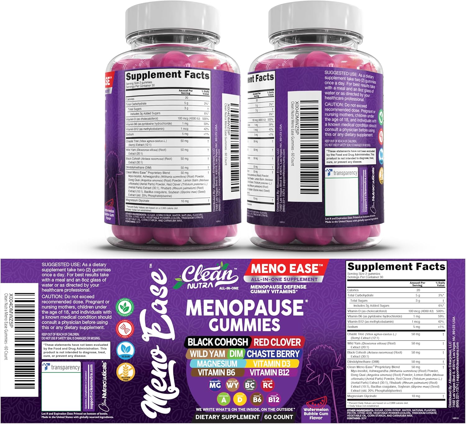 Menopause Supplement for Women Gummies with Black Cohosh, Wild Yam, DIM, Magnesium, Red Clover Chasteberry for Hormone Balance Relief Night Sweats Mood Plus Bergamot, Vitamin D3, Vitamin B6 B12 - Image 12