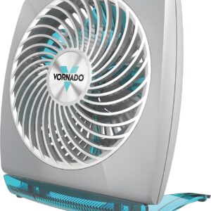 Vornado FIT Personal Air Circulator Fan with Fold-Up Design, Directable Airflow, Compact Size, Perfect for Travel or Desktop Use, Aqua