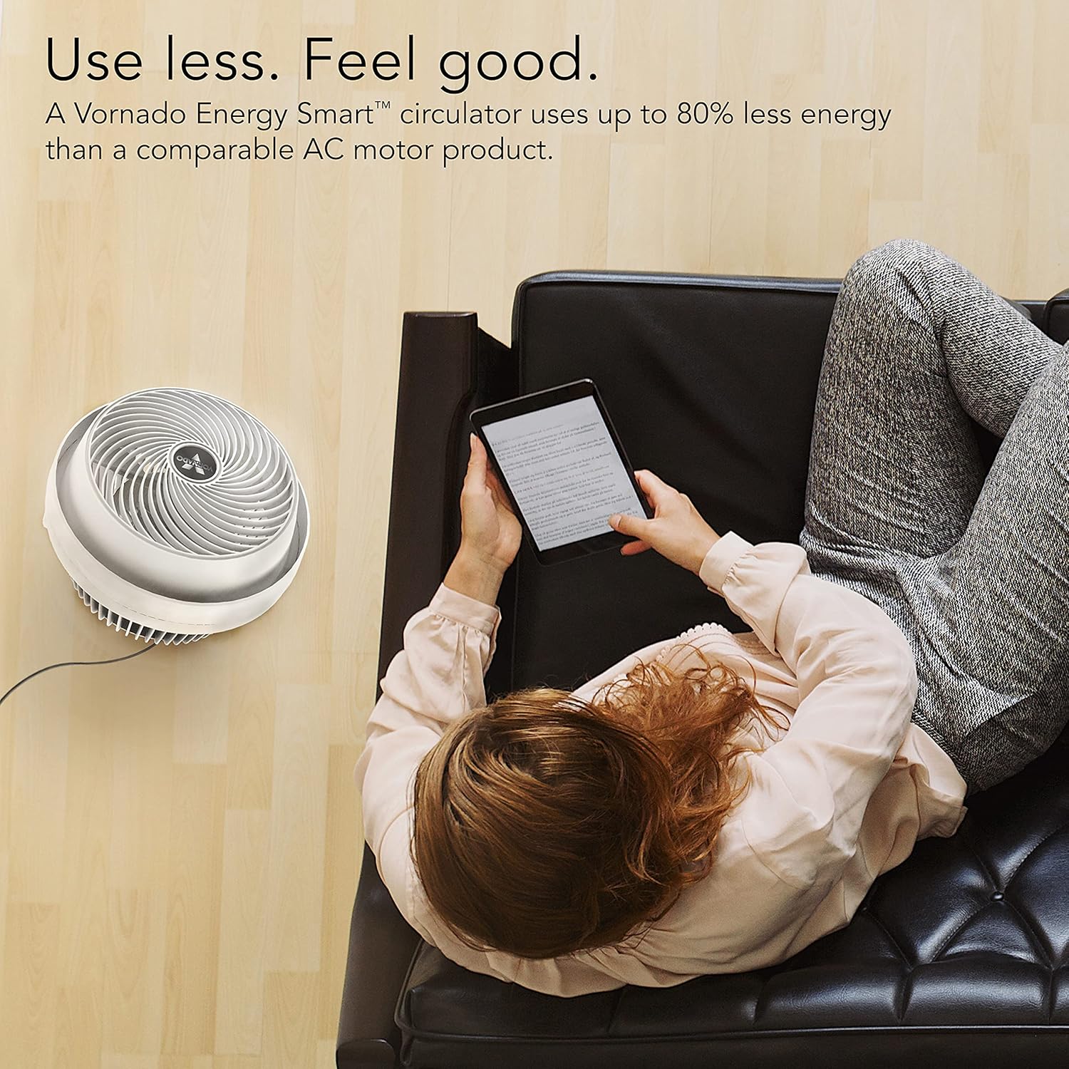 Vornado 610DC Energy Smart Air Circulator Fan with Variable Speed Control, DC Motor, Adjustable Head, Quiet Fan for Bedroom, Office, Home - Image 5