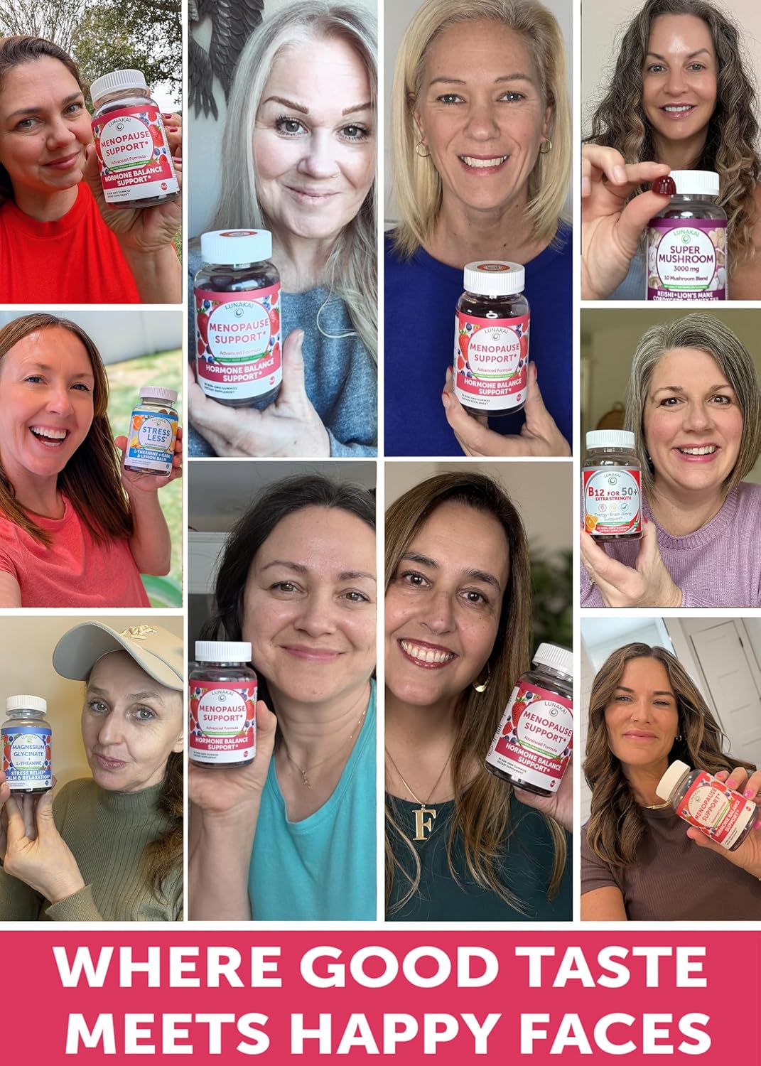 Lunakai USA Made Menopause Relief Gummies – Natural Menopause Supplements for Women with Black Cohosh & L-Theanine – Daily Support for Hot Flashes, Night Sweats & Hormonal Balance, 60ct - Image 4