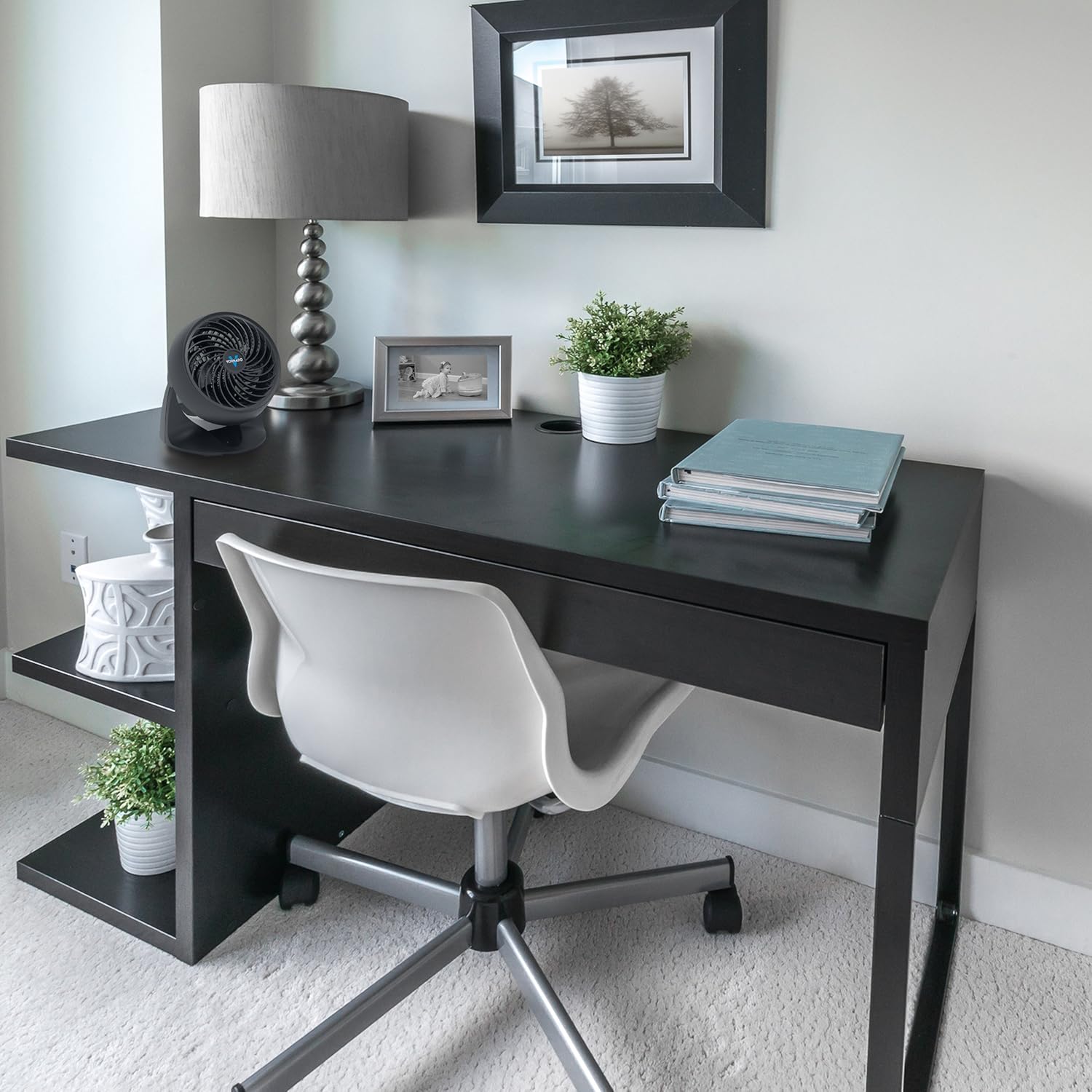 Vornado 133 Small Room Air Circulator Fan, 2 Speeds, Adjustable Head, Table Fan for Desk, Nightstand, Black - Image 4