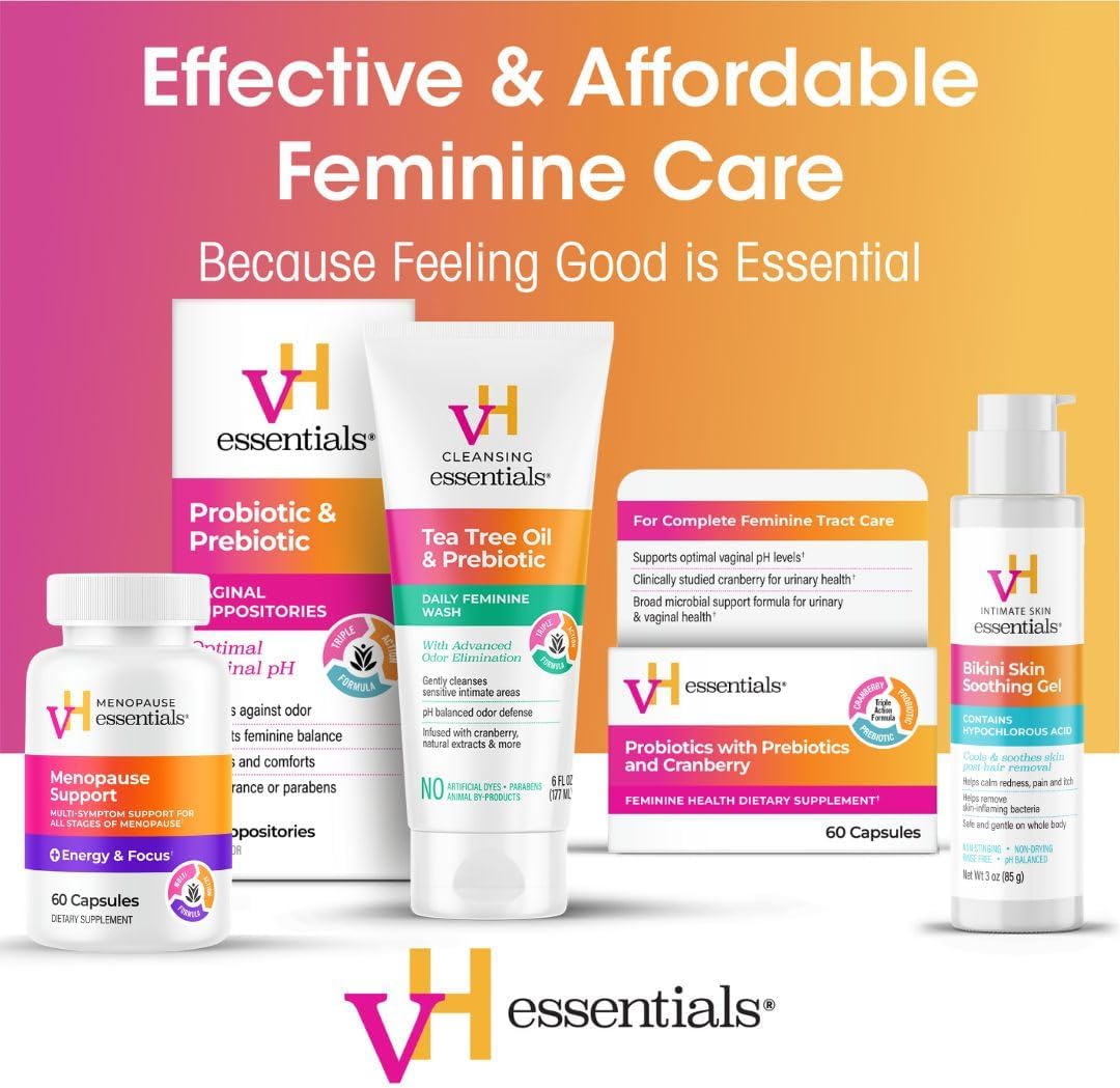 vH essentials Probiotics with Prebiotics and Cranberry Feminine Health Supplement - 60 Capsules - Image 7